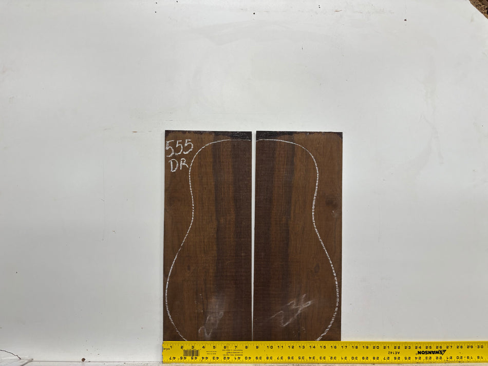 Indian Laurel Dreadnought Guitar Back and Side Set #555 - Exotic Wood Zone