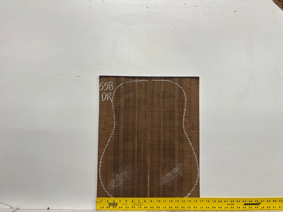 Indian Laurel Dreadnought Guitar Back and Side Set #558 - Exotic Wood Zone