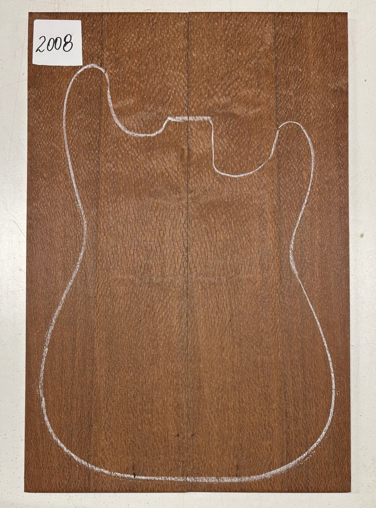 Leopardwood Guitar Drop Top - 21-1/4" x 7-1/8" x 3/8" #2008 Exotic Wood Zone 