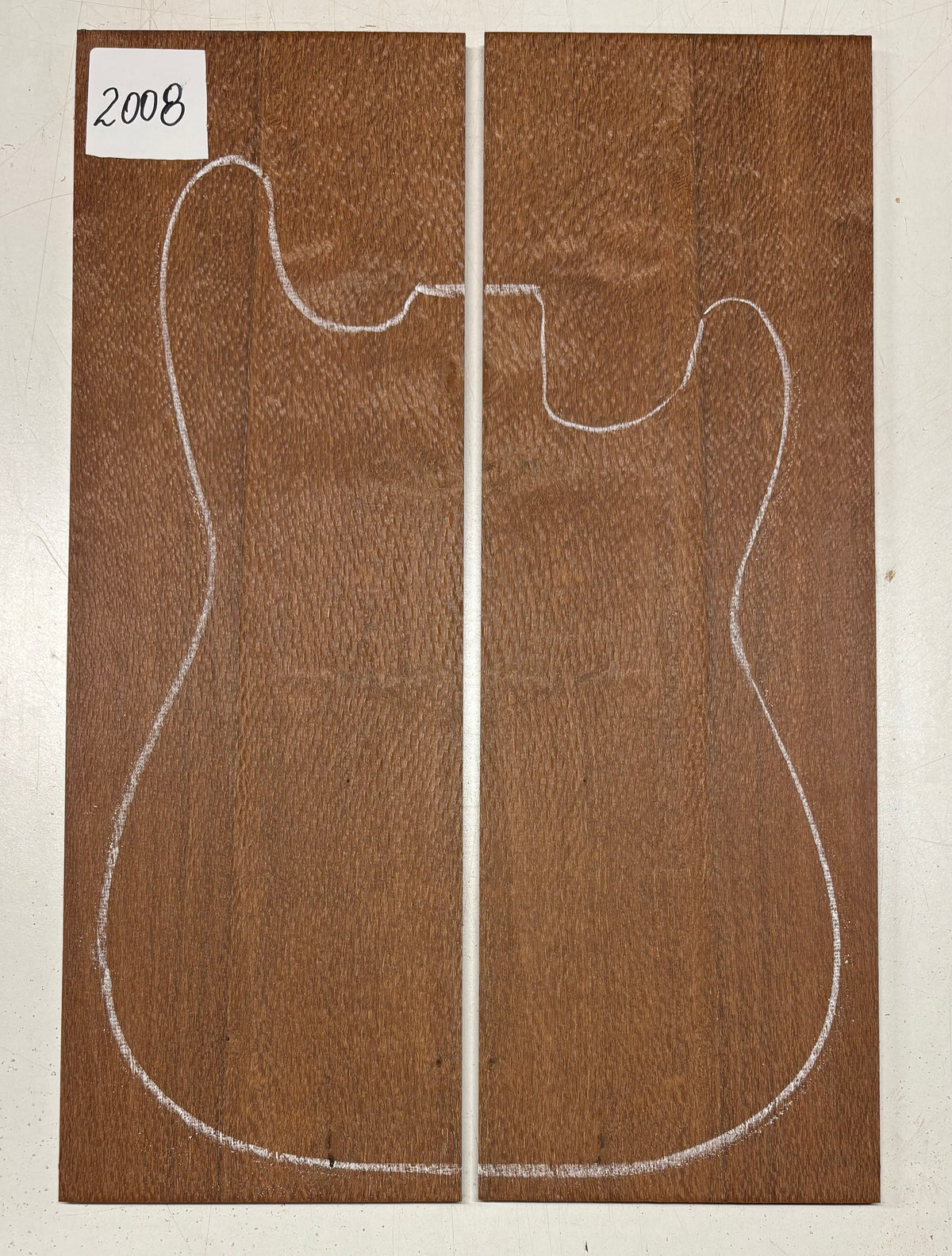 Leopardwood Guitar Drop Top - 21-1/4" x 7-1/8" x 3/8" #2008 Exotic Wood Zone 