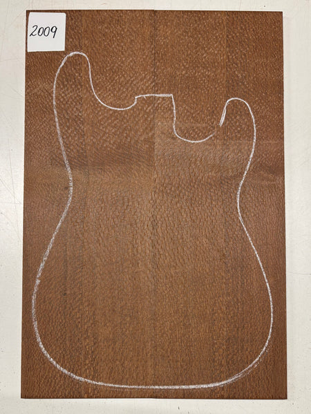 Leopardwood Guitar Drop Top - 21-1/4" x 7-1/8" x 3/8" #2009 Exotic Wood Zone 