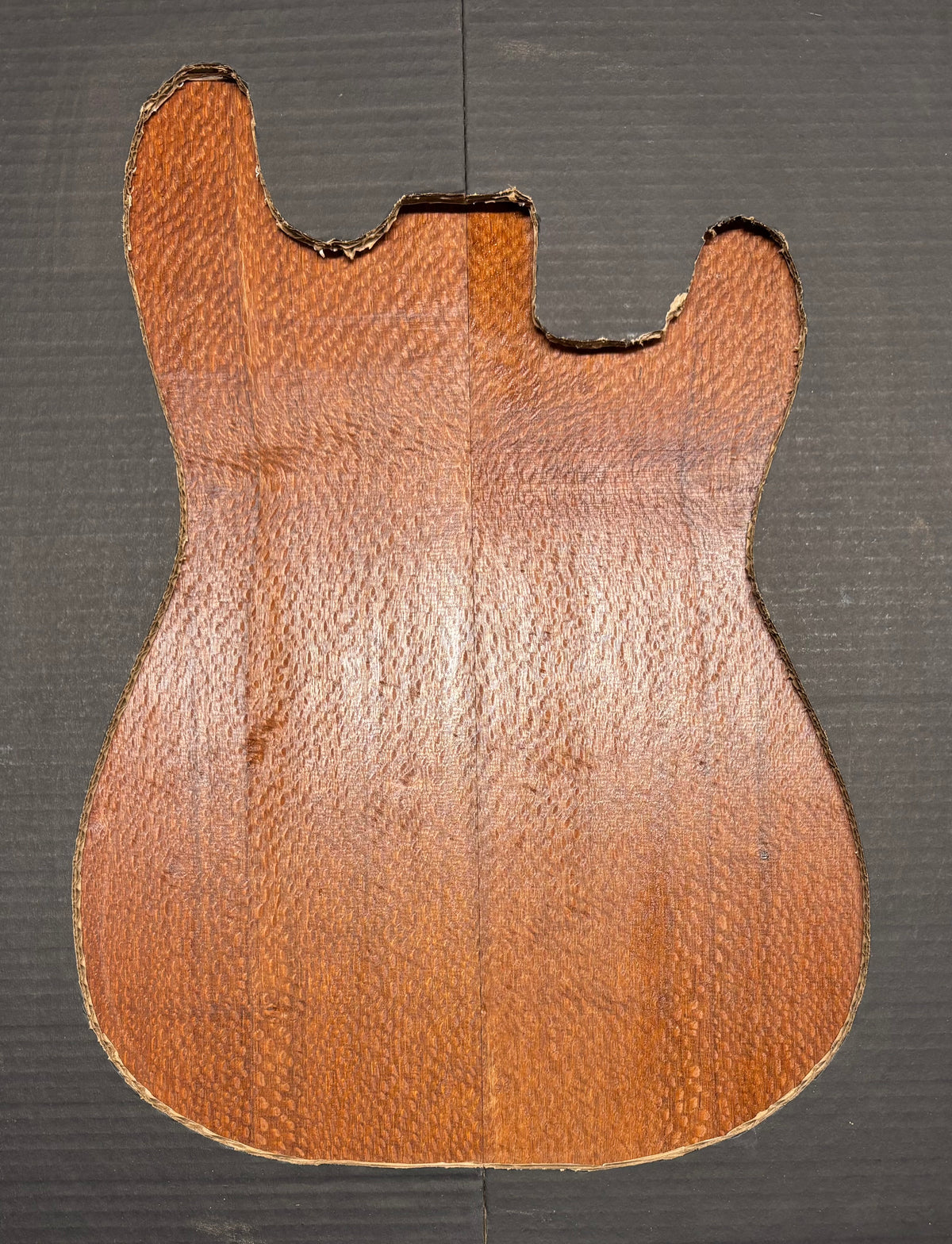 Leopardwood Guitar Drop Top - 21-1/4" x 7-1/8" x 3/8" #2009 Exotic Wood Zone 