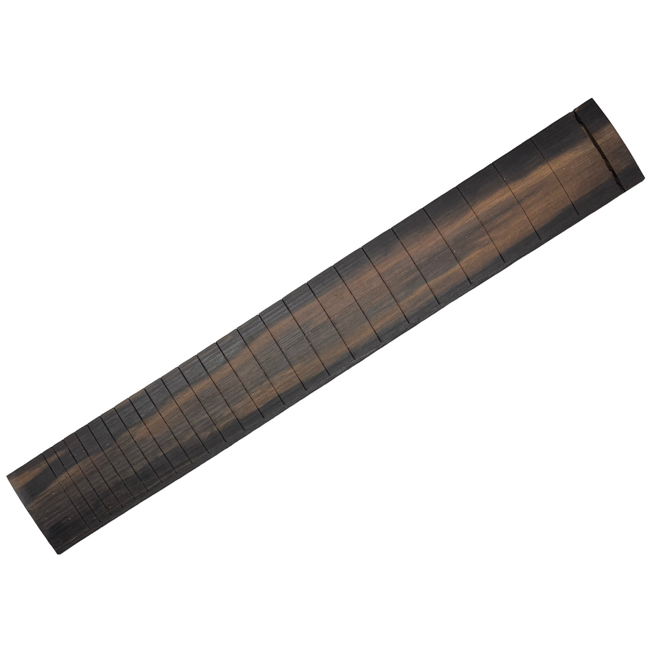 Premium Pale Moon Ebony Slotted Fingerboard for Fender Guitars, 10" Radius