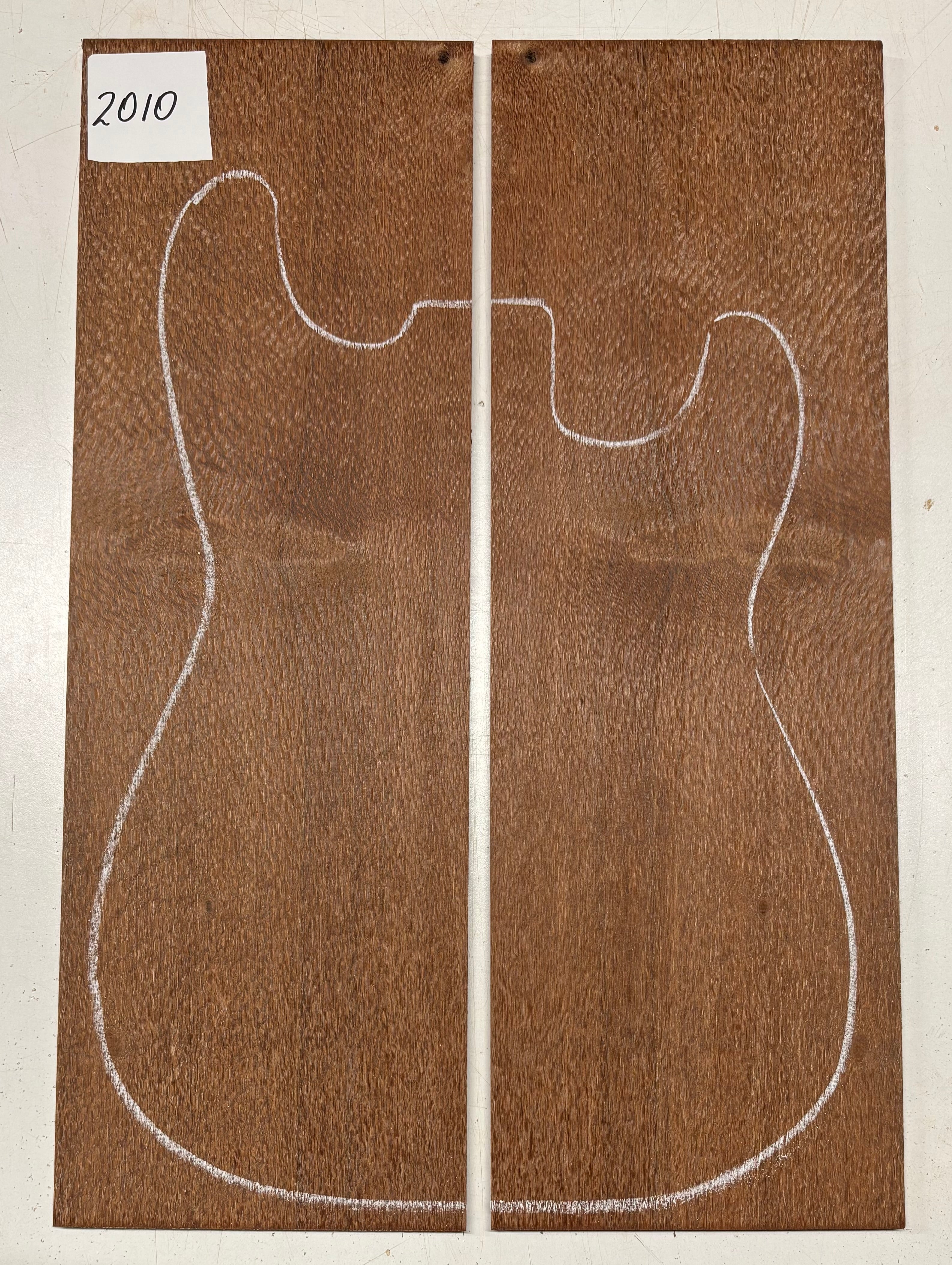 Leopardwood Guitar Drop Top - 21-1/4" x 7-1/8" x 3/8" #2010 Exotic Wood Zone 