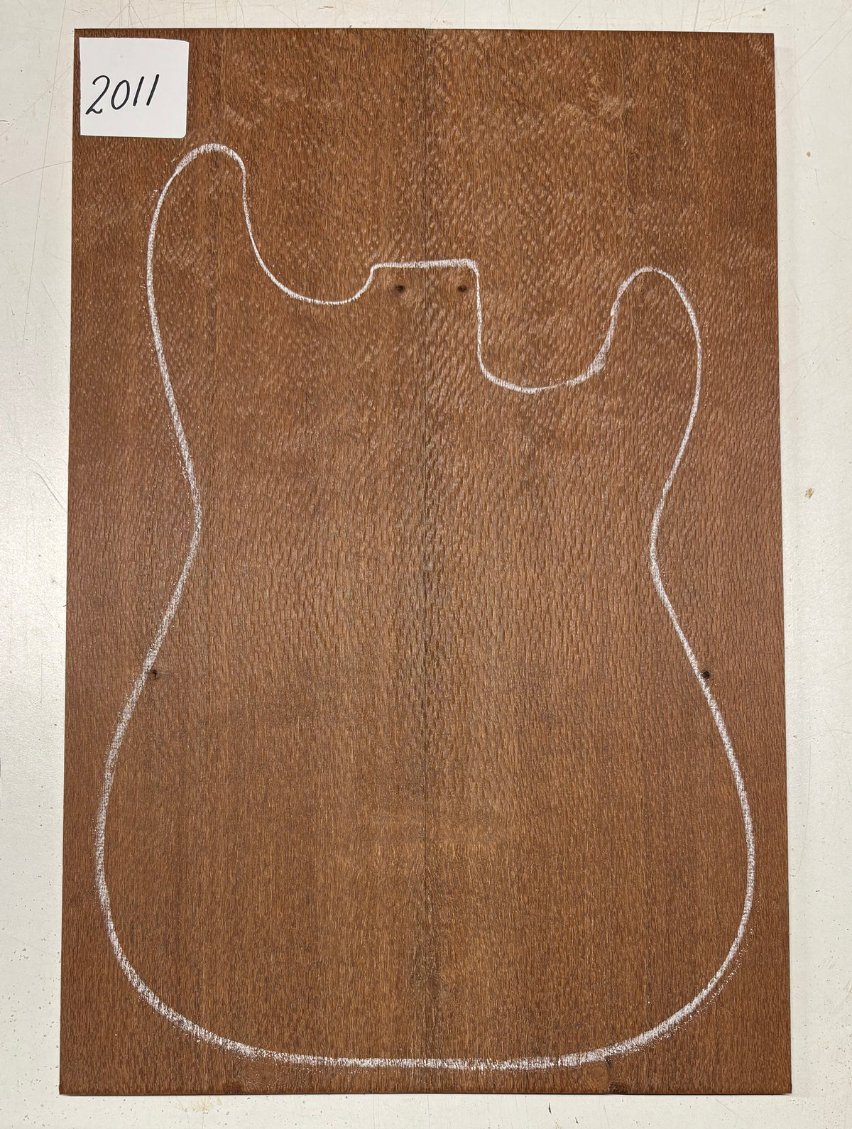 Leopardwood Guitar Drop Top - 21-1/4" x 7-1/8" x 3/8" #2011 Exotic Wood Zone 