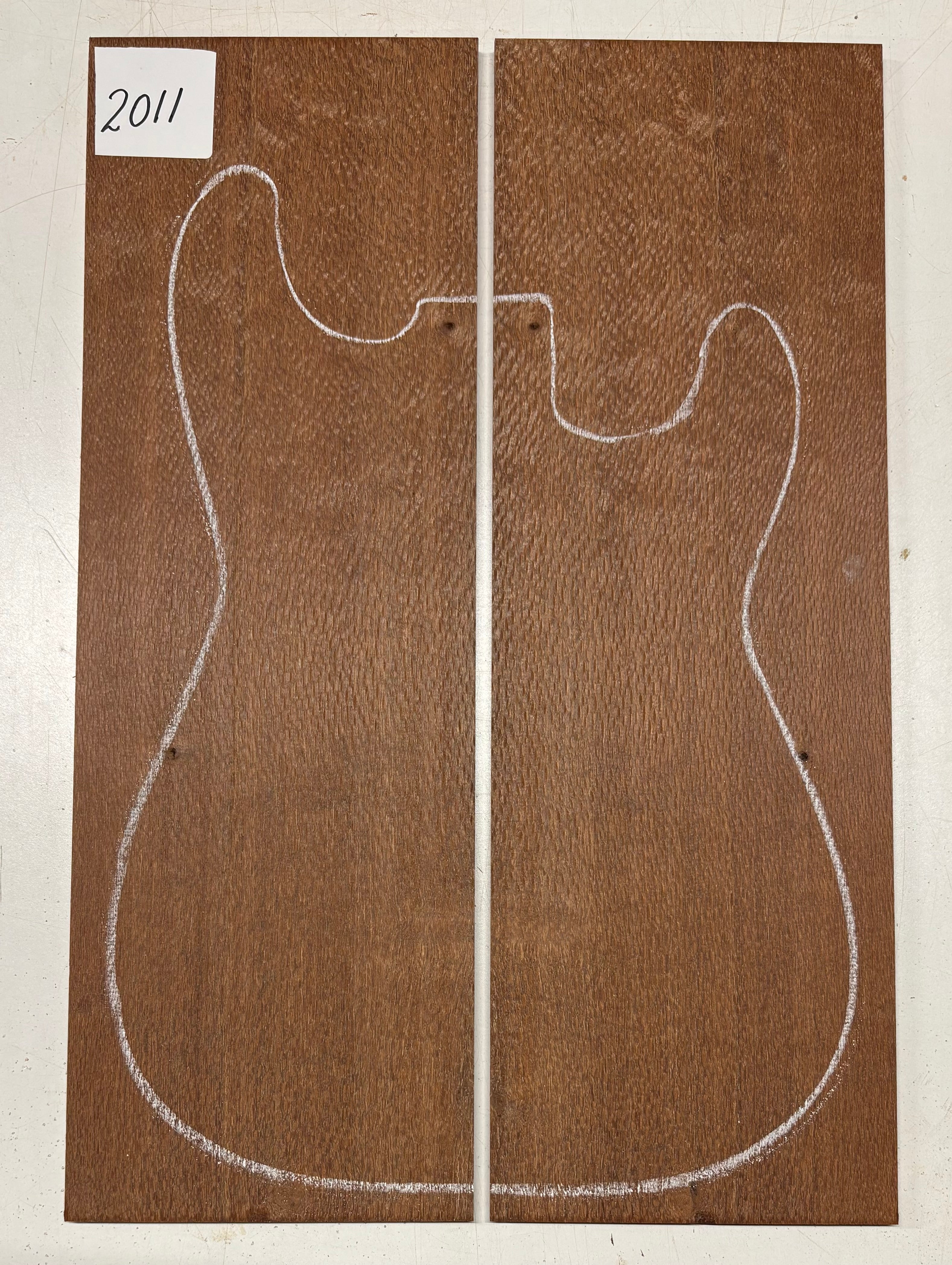 Leopardwood Guitar Drop Top - 21-1/4" x 7-1/8" x 3/8" #2011 Exotic Wood Zone 