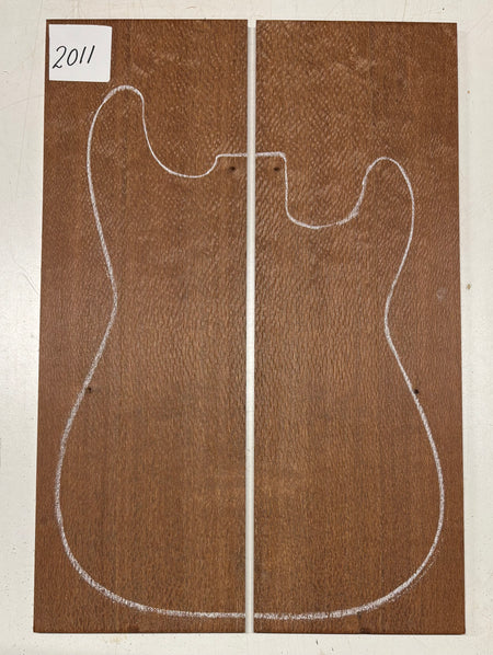 Leopardwood Guitar Drop Top - 21-1/4" x 7-1/8" x 3/8" #2011 Exotic Wood Zone 