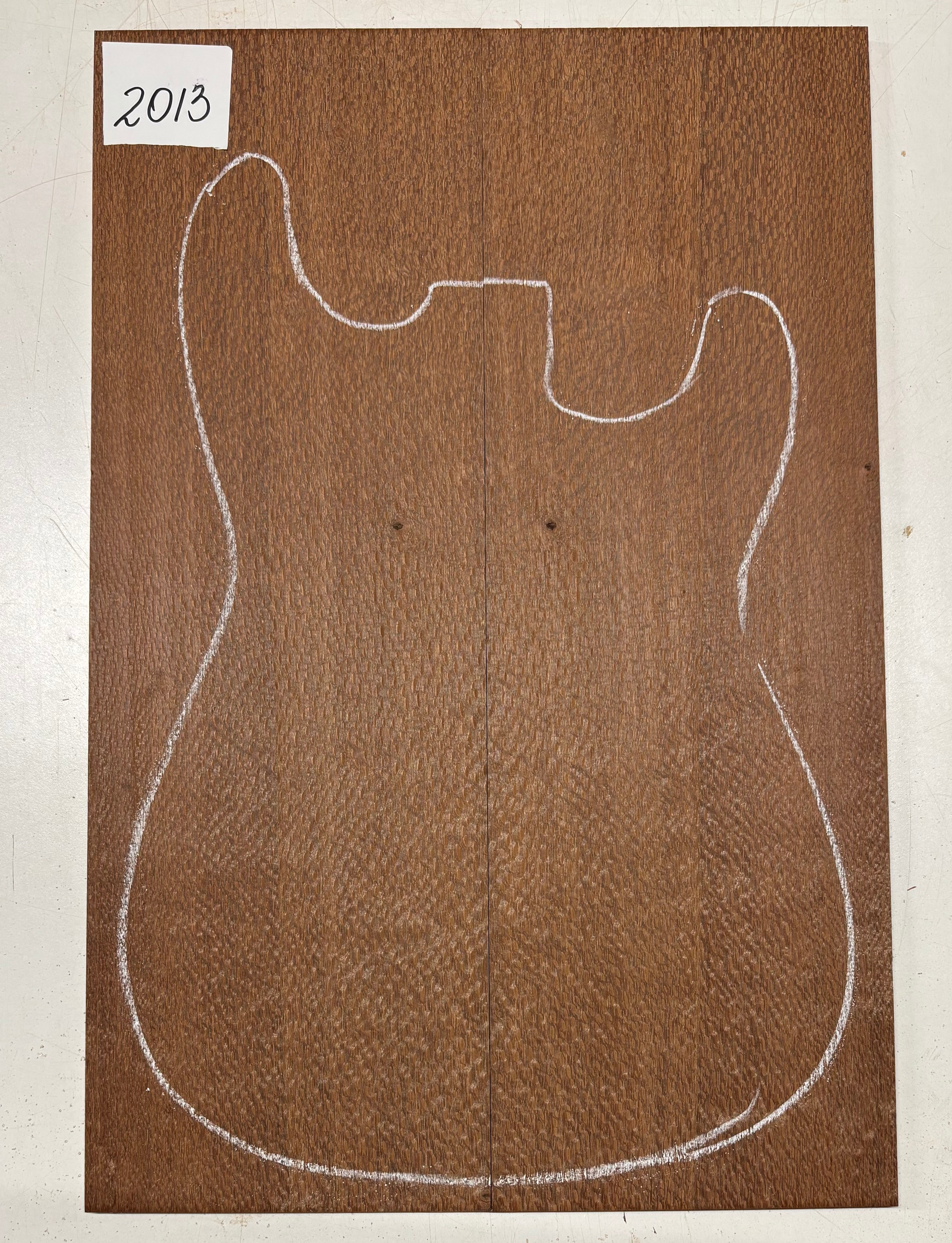 Leopardwood Guitar Drop Top - 21-1/4" x 7-1/8" x 3/8" #2013 Exotic Wood Zone 