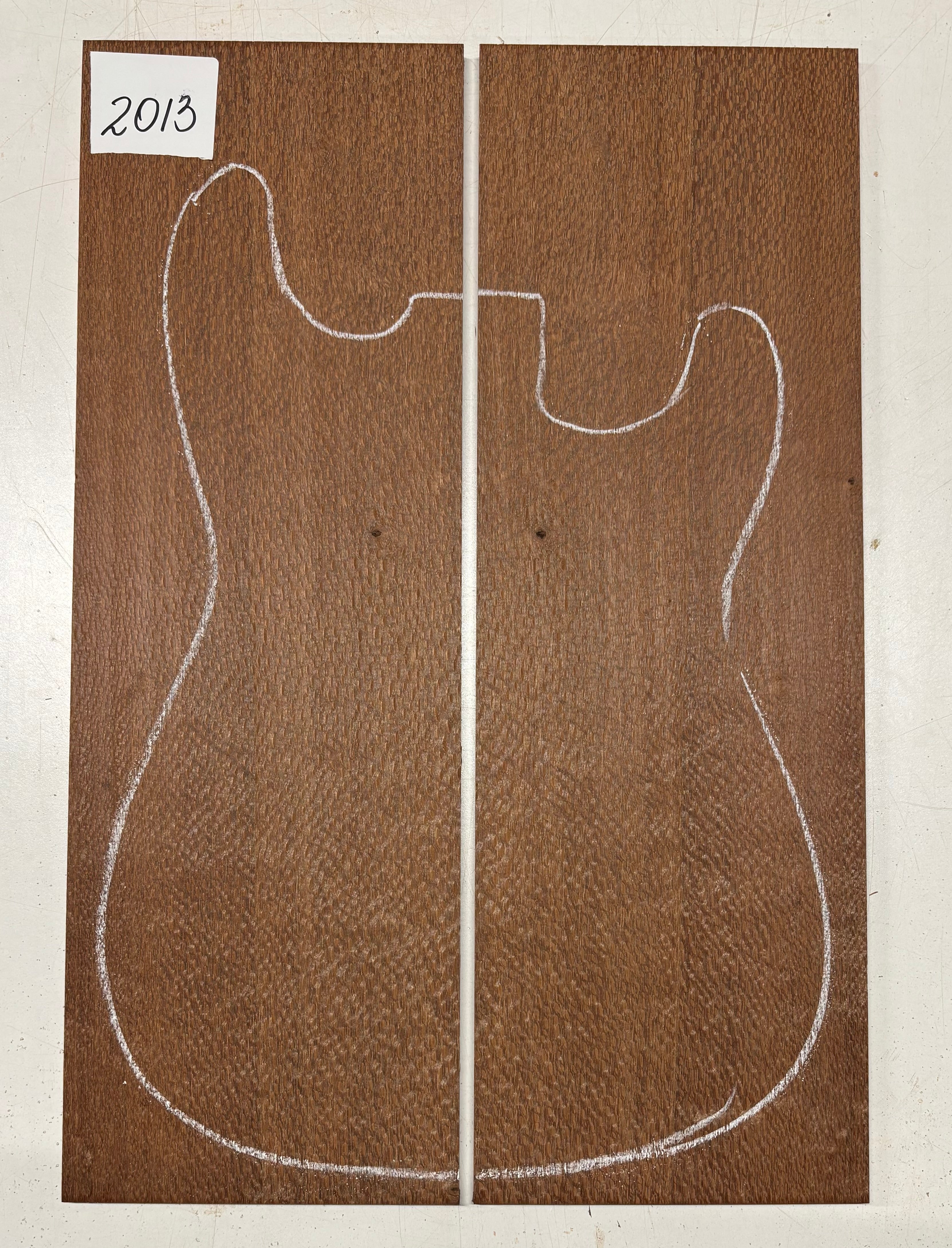 Leopardwood Guitar Drop Top - 21-1/4" x 7-1/8" x 3/8" #2013 Exotic Wood Zone 