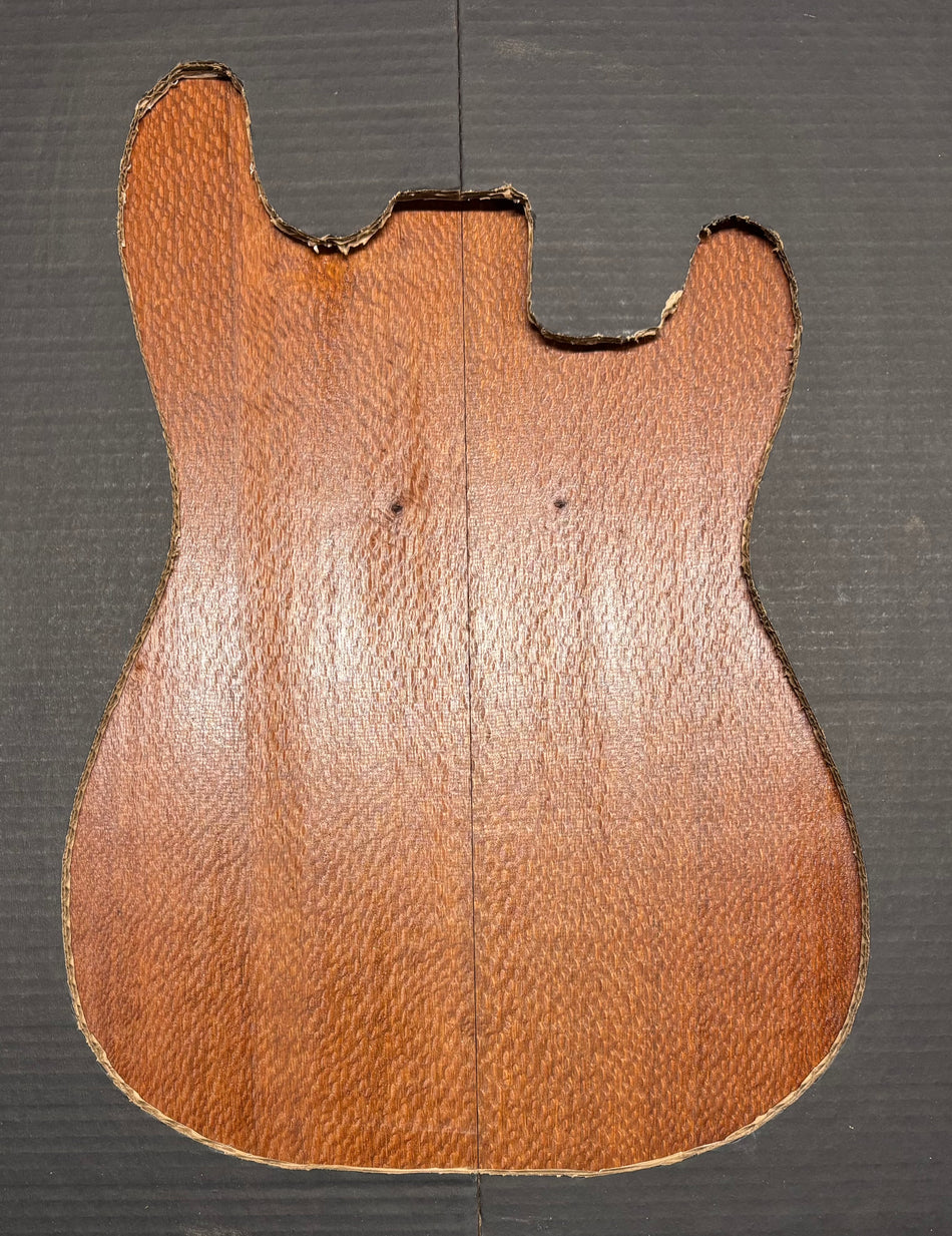 Leopardwood Guitar Drop Top - 21-1/4" x 7-1/8" x 3/8" #2013 Exotic Wood Zone 