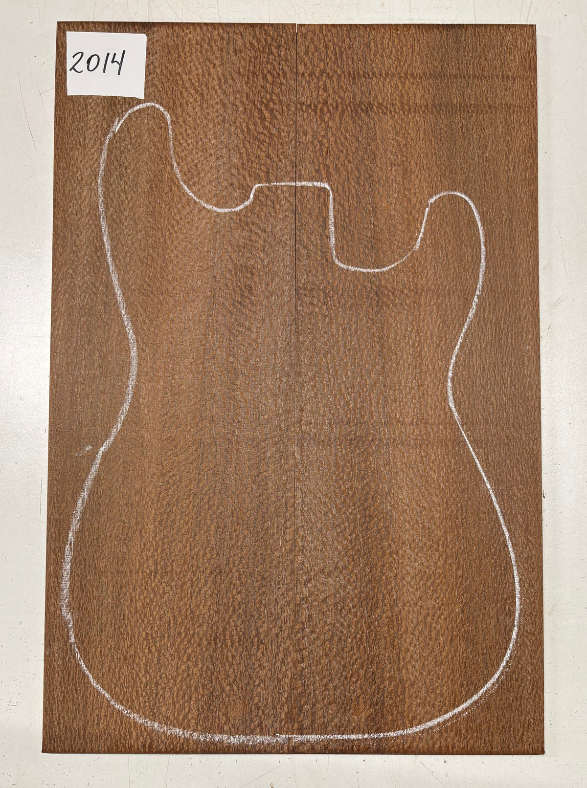 Leopardwood Guitar Drop Top - 21-1/4" x 7-1/8" x 3/8" #2014 Exotic Wood Zone 