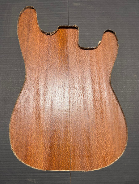 Leopardwood Guitar Drop Top - 21-1/4" x 7-1/8" x 3/8" #2014 Exotic Wood Zone 