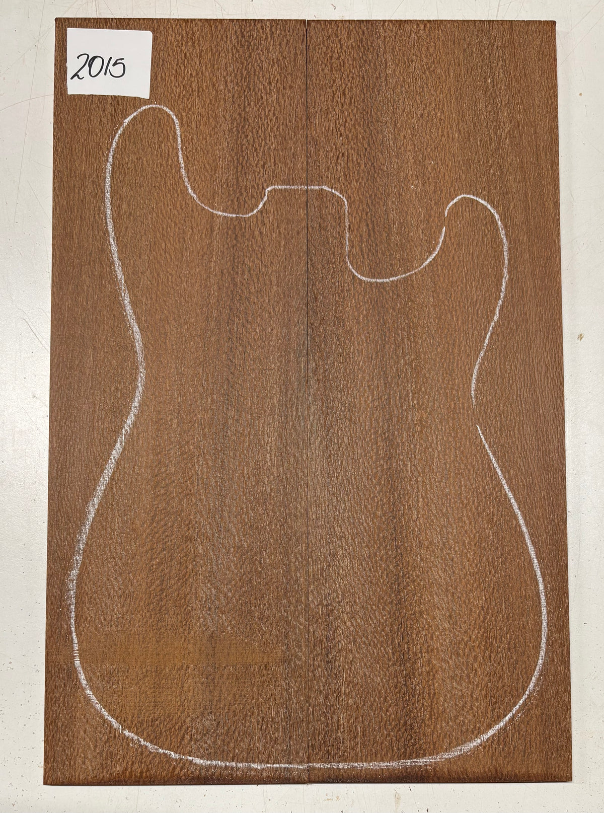 Leopardwood Guitar Drop Top - 21-1/4" x 7-1/8" x 3/8" #2015 Exotic Wood Zone 