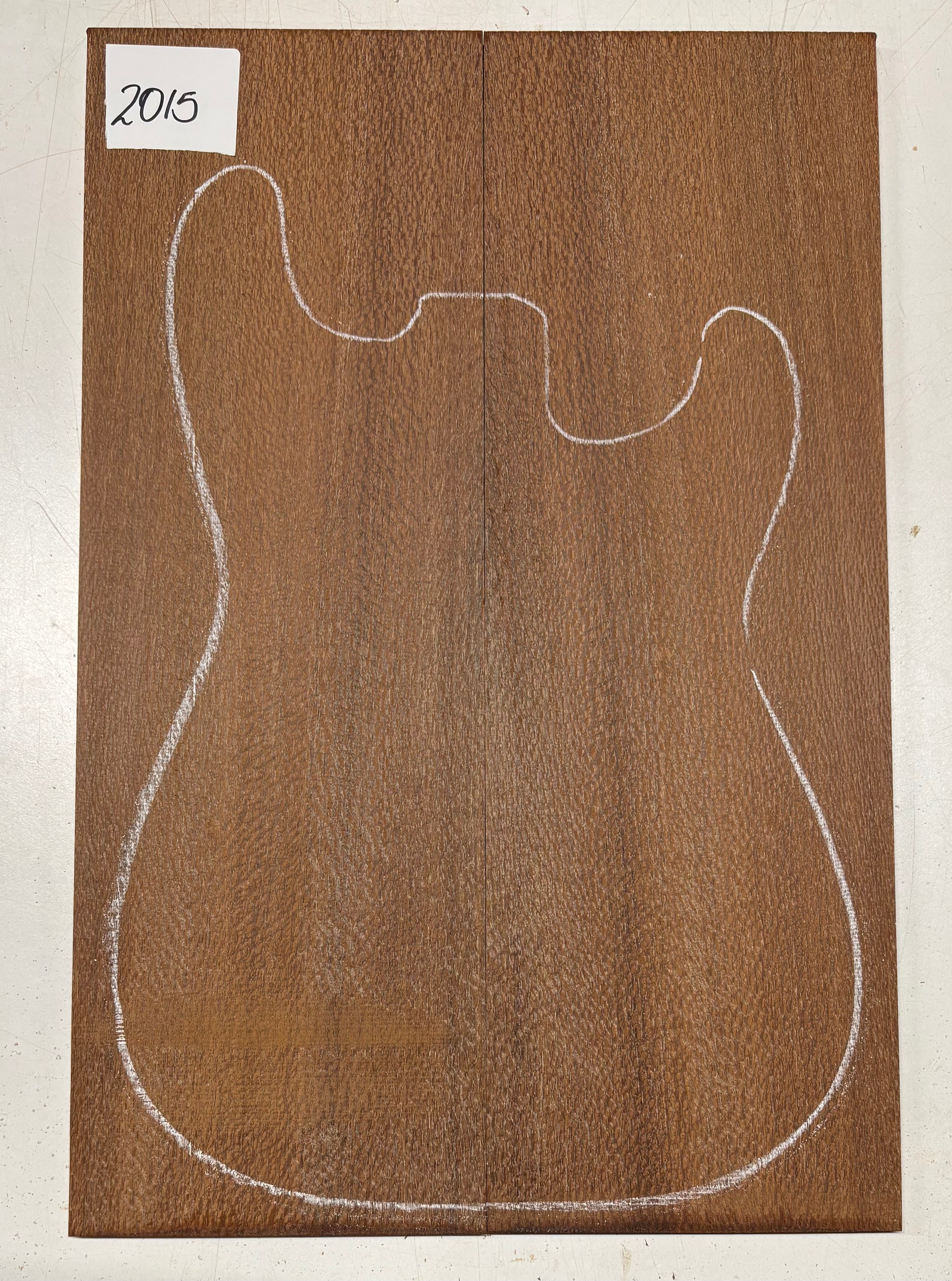 Leopardwood Guitar Drop Top - 21-1/4" x 7-1/8" x 3/8" #2015 Exotic Wood Zone 