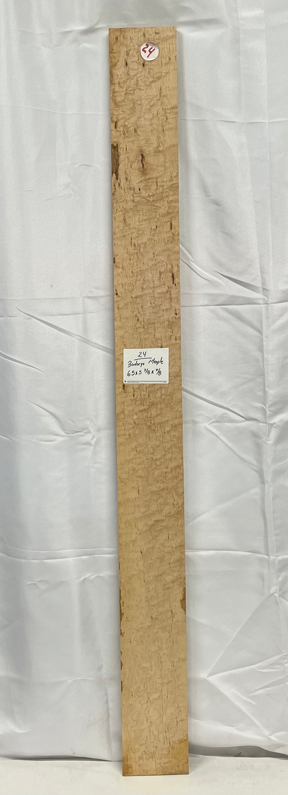 Birdseye Maple Lumber 65" x 5-7/8" x 7/8"  #24