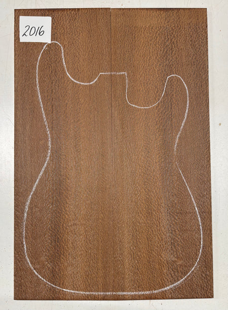 Leopardwood Guitar Drop Top - 21-1/4" x 7-1/8" x 3/8" #2016 Exotic Wood Zone 