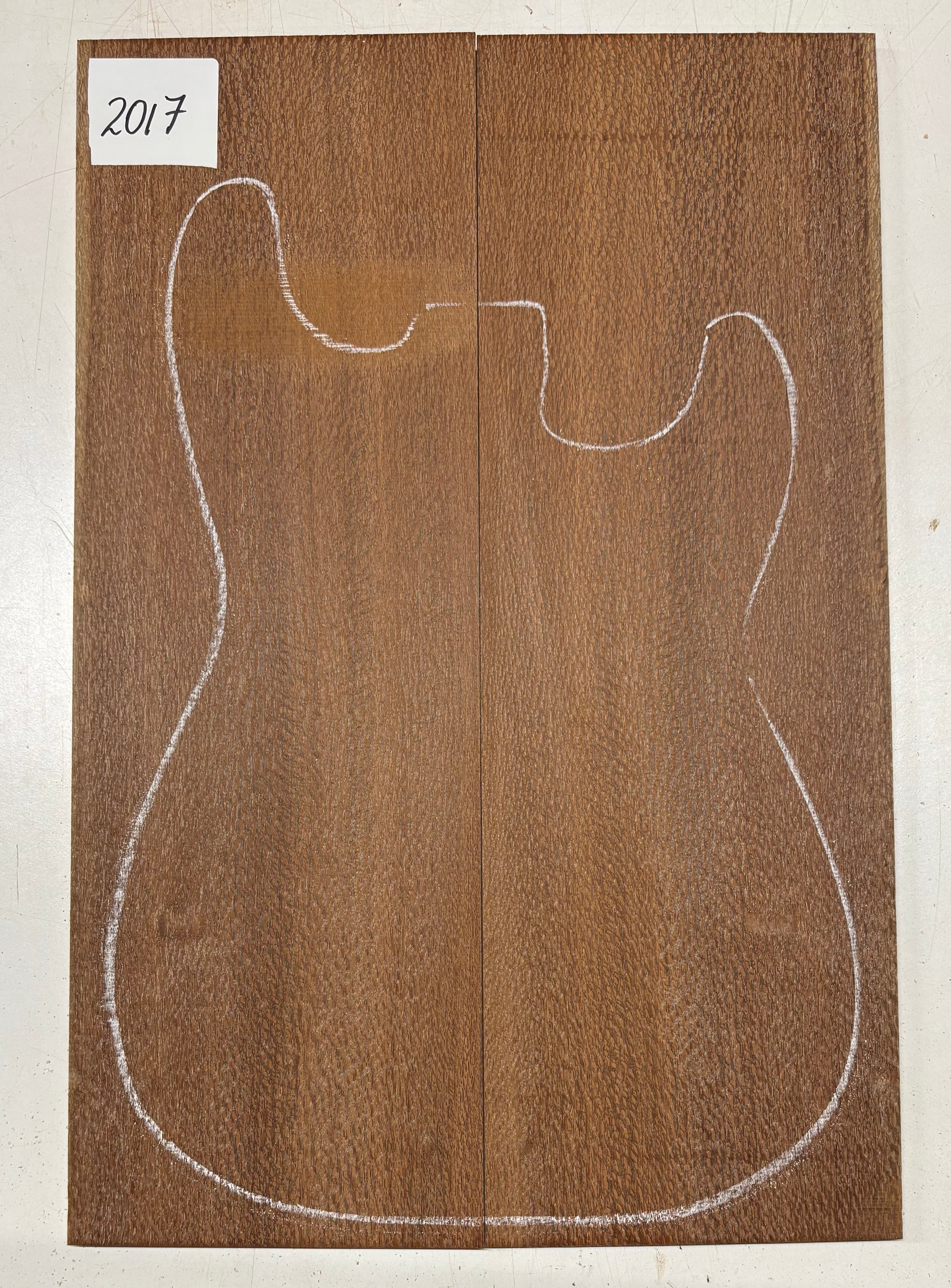 Leopardwood Guitar Drop Top - 21-1/4" x 7-1/8" x 3/8" #2017 Exotic Wood Zone 