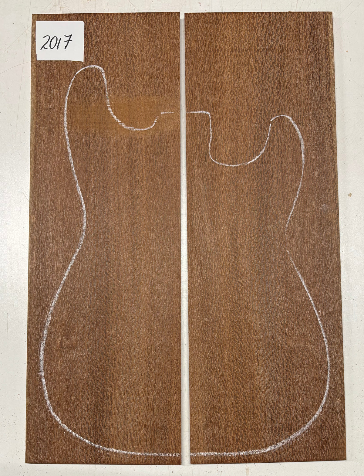 Leopardwood Guitar Drop Top - 21-1/4" x 7-1/8" x 3/8" #2017 Exotic Wood Zone 