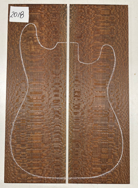 Leopardwood Guitar Drop Top - 21-1/4" x 7-1/8" x 3/8" #2018 Exotic Wood Zone 