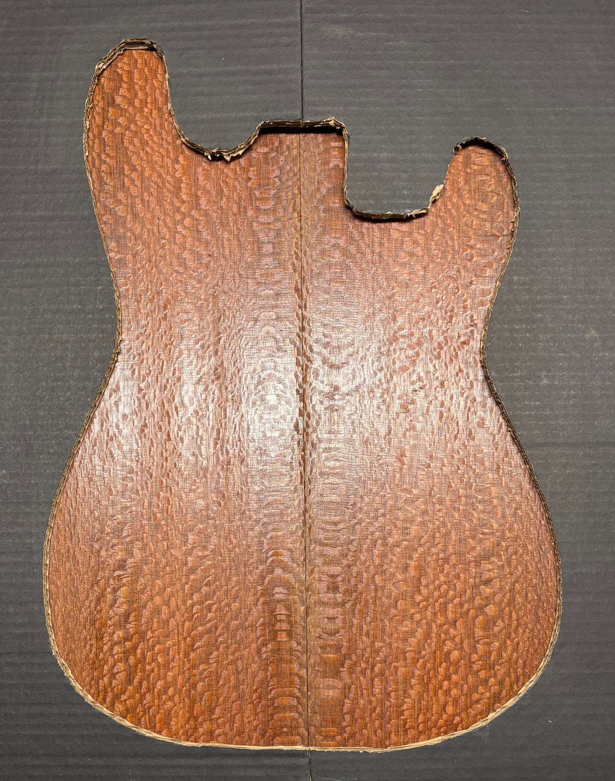 Leopardwood Guitar Drop Top - 21-1/4" x 7-1/8" x 3/8" #2019 Exotic Wood Zone 