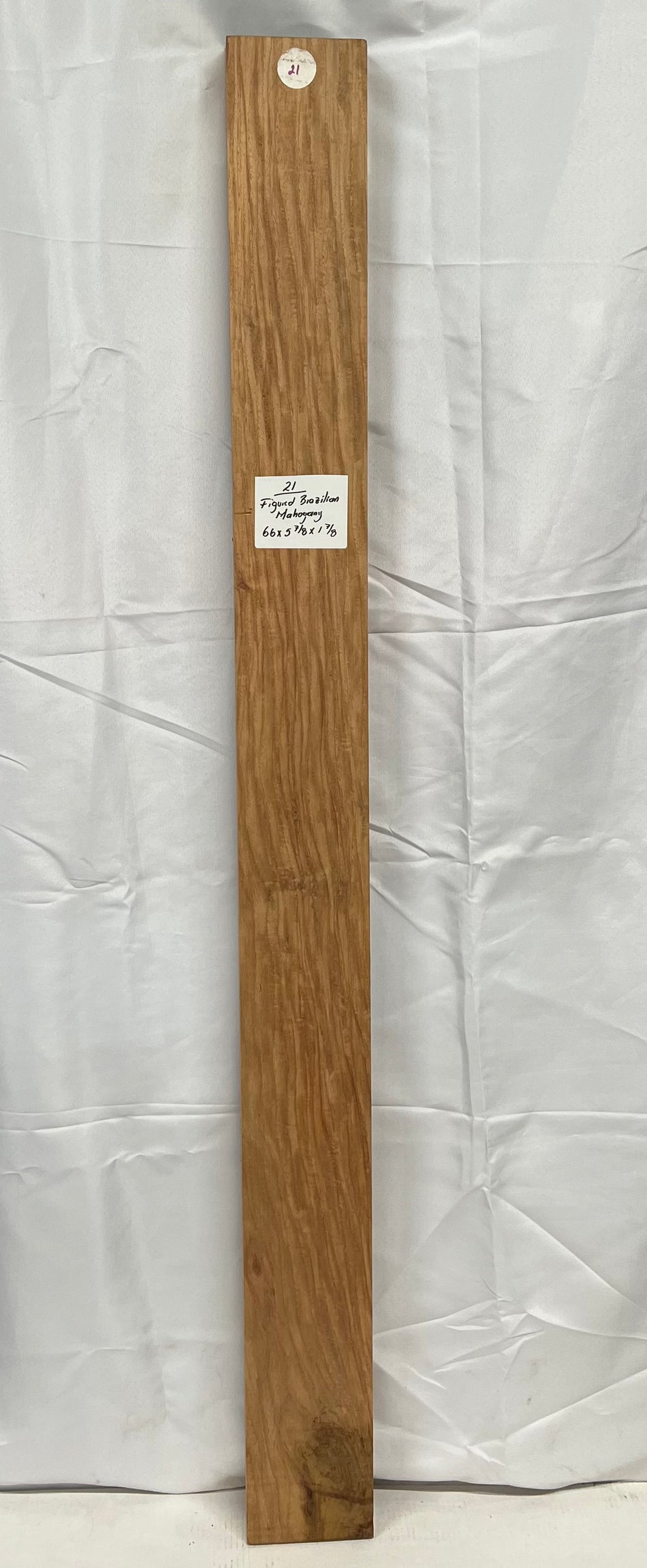 Figured Brazilian Mahogany Lumber 66" x 5-7/8" x 1-7/8" #21