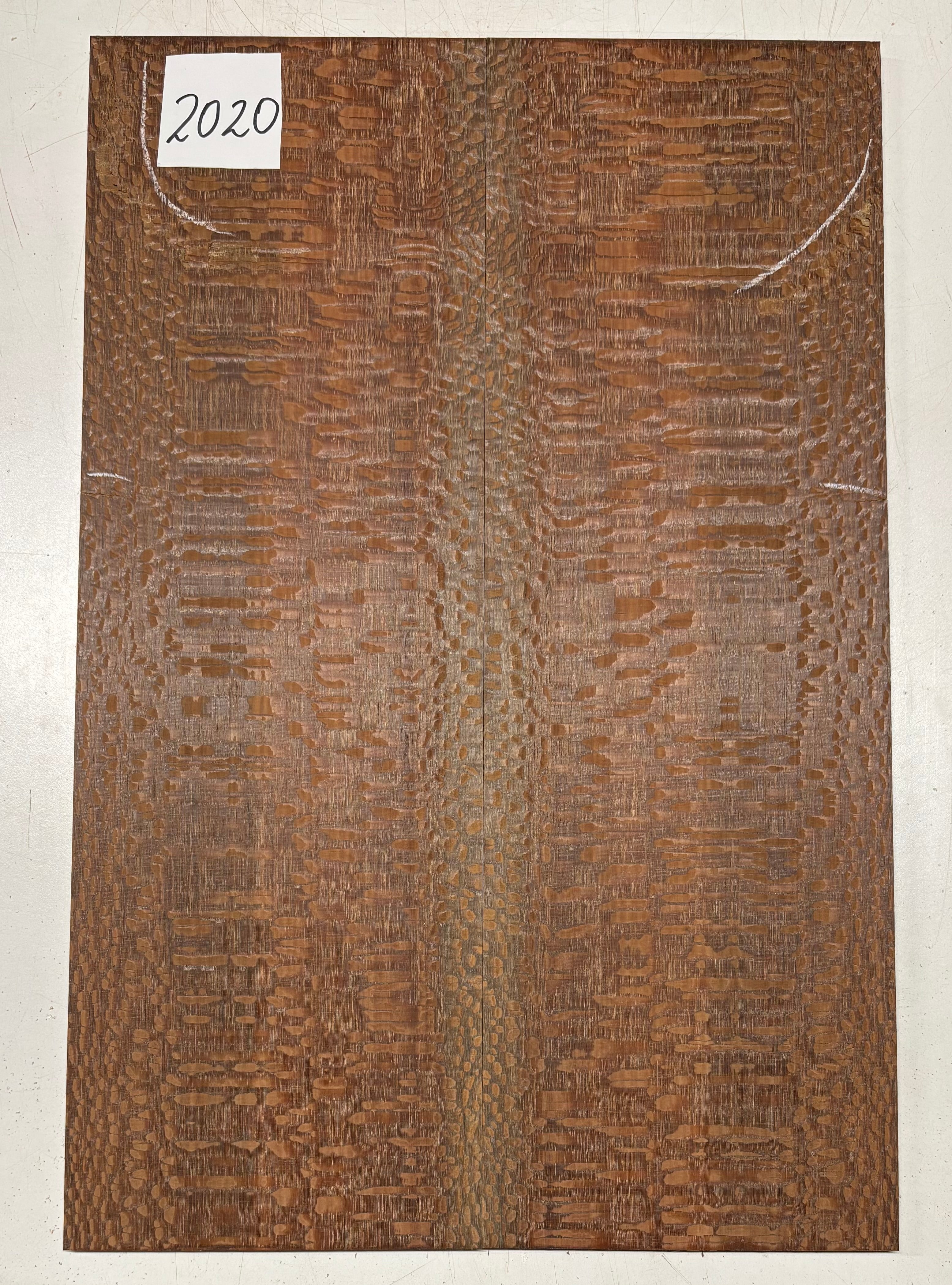 Leopardwood Guitar Drop Top - 21-1/4" x 7-1/8" x 3/8" #2020 Exotic Wood Zone 