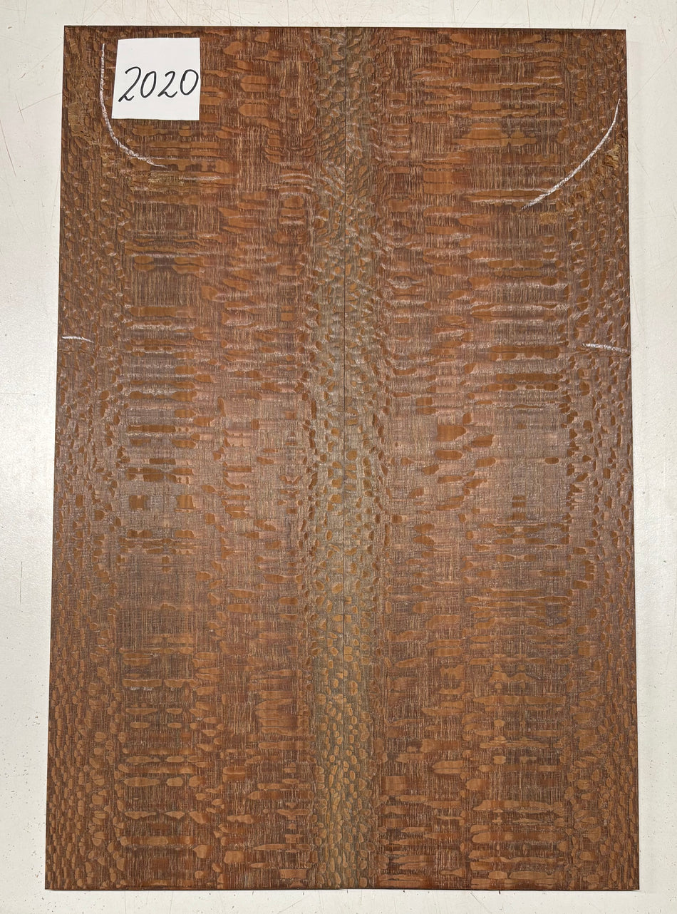 Leopardwood Guitar Drop Top - 21-1/4" x 7-1/8" x 3/8" #2020 Exotic Wood Zone 