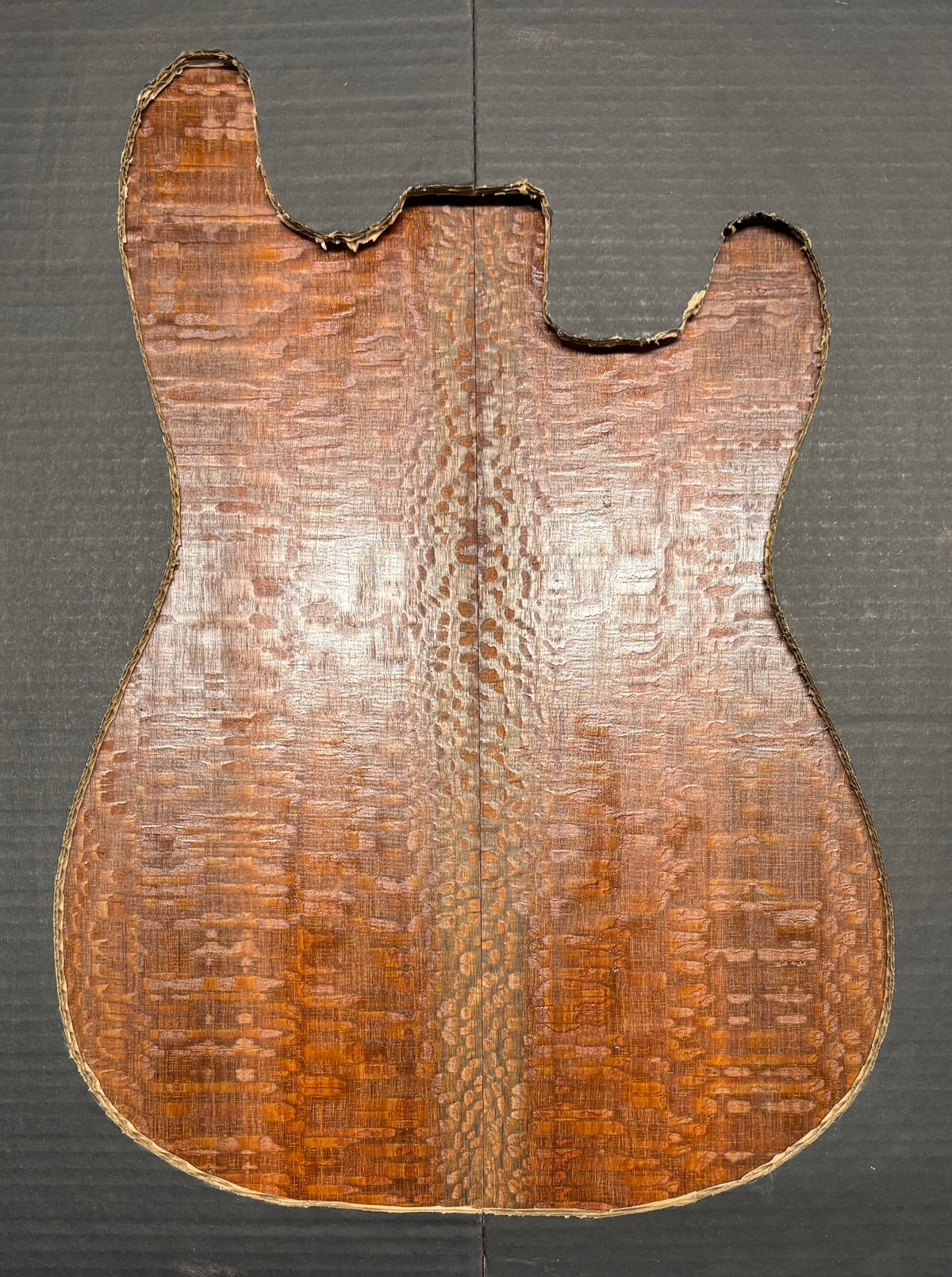 Leopardwood Guitar Drop Top - 21-1/4" x 7-1/8" x 3/8" #2020 Exotic Wood Zone 