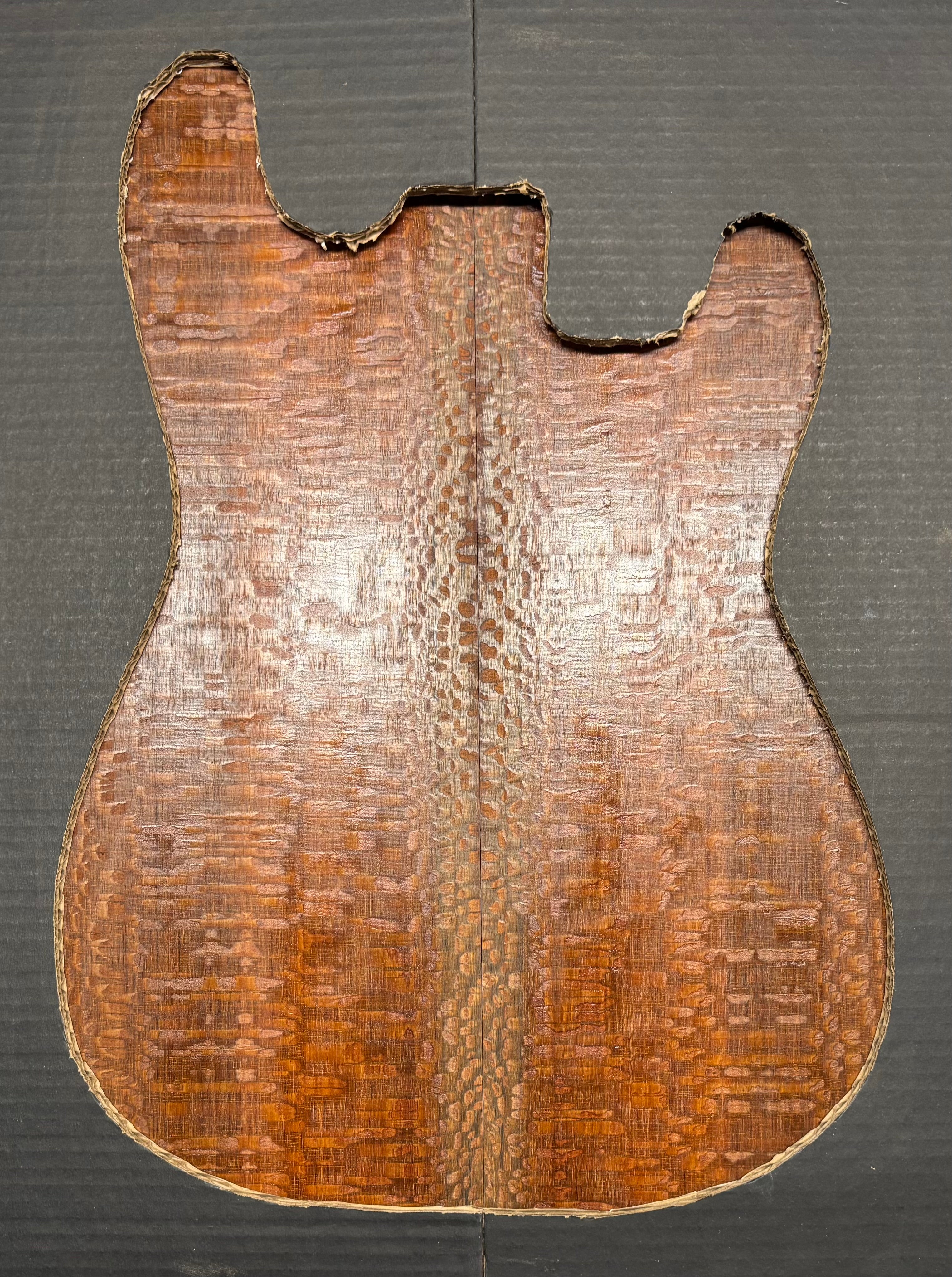 Leopardwood Guitar Drop Top - 21-1/4" x 7-1/8" x 3/8" #2020 Exotic Wood Zone 