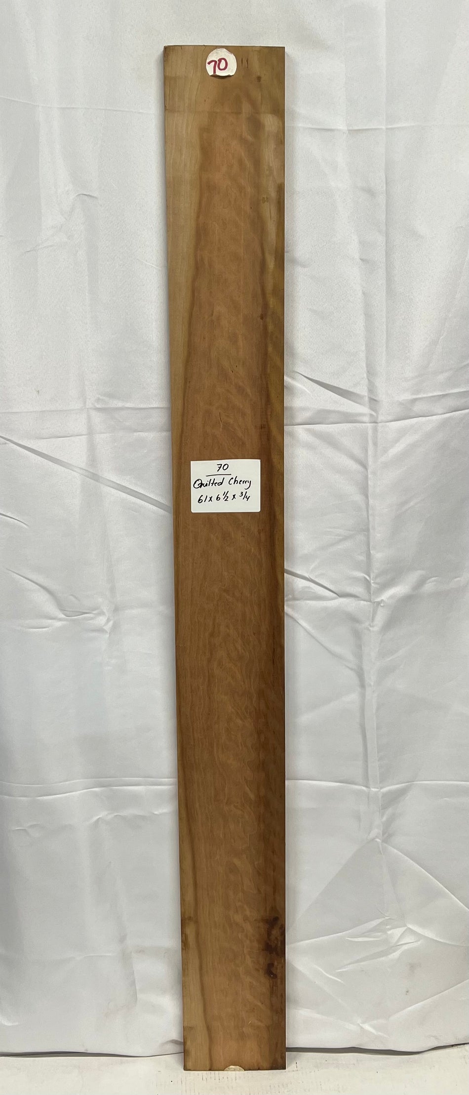 Quilted Cherry Lumber 61" x 6-1/2" x 3/4" #70