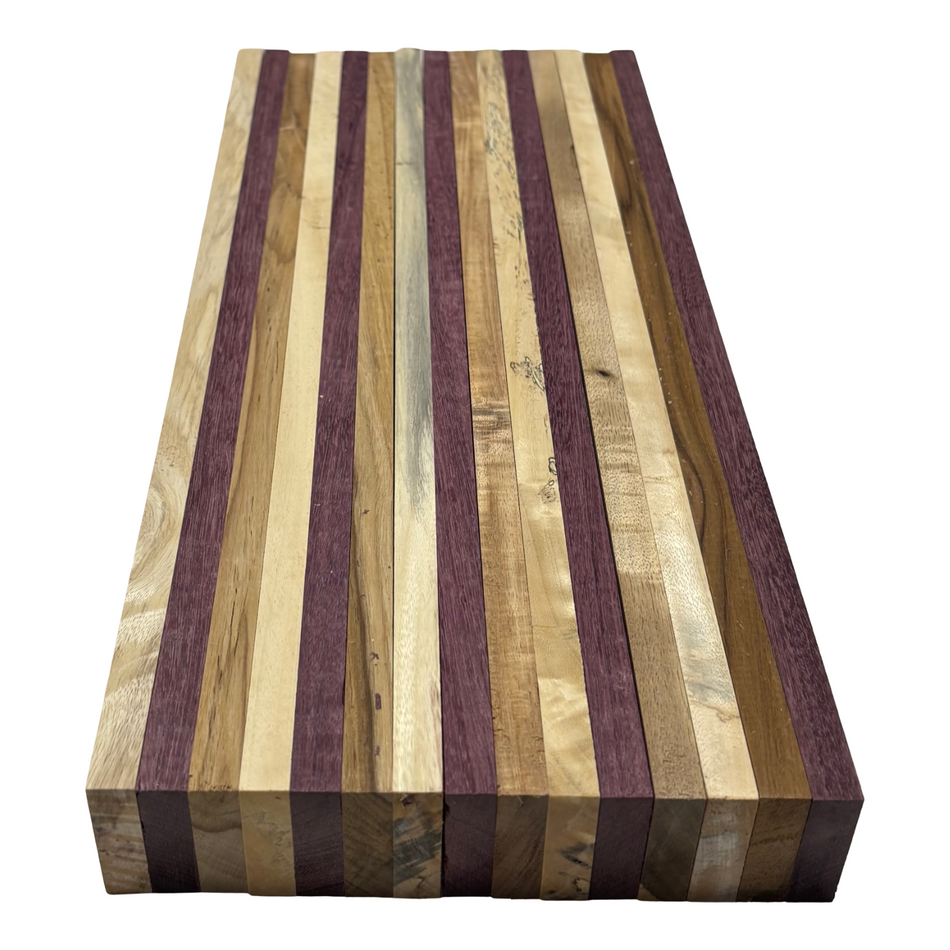 Paquete de 12 tablas de madera de caoba de 1/4" x 2" x 12"/tablas de madera finas