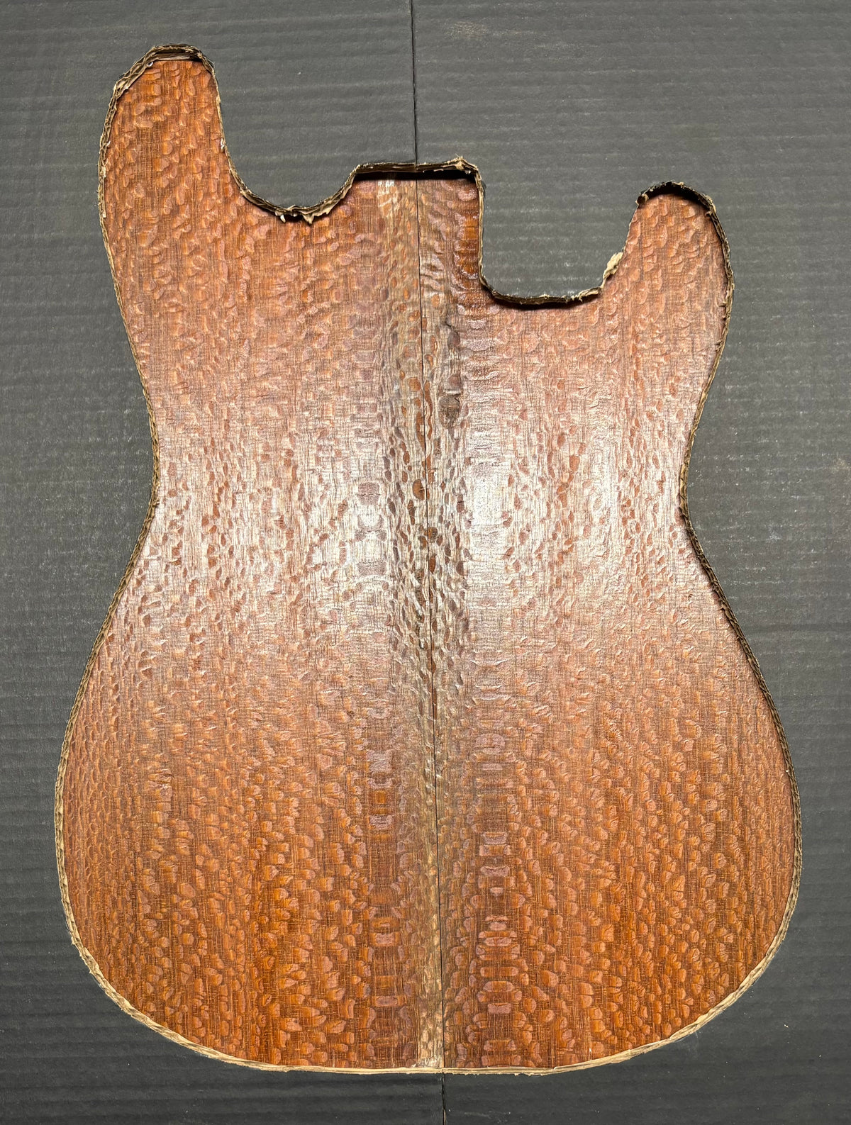 Leopardwood Guitar Drop Top - 21-1/4" x 7-1/8" x 3/8" #2021 Exotic Wood Zone 