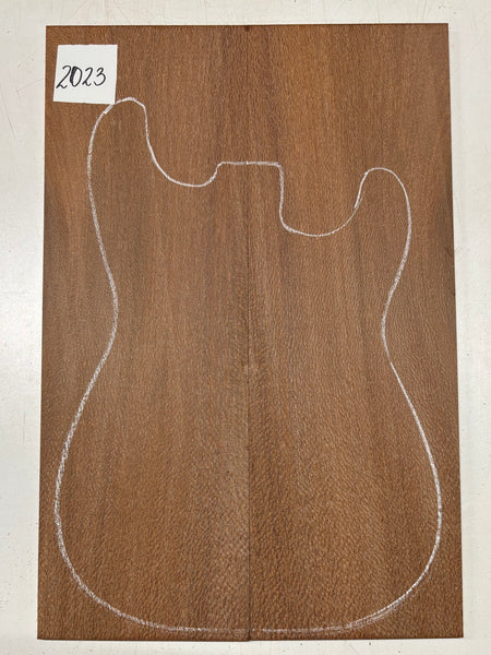 Leopardwood Guitar Drop Top - 21-1/4" x 7-1/8" x 3/8" #2023 Exotic Wood Zone 