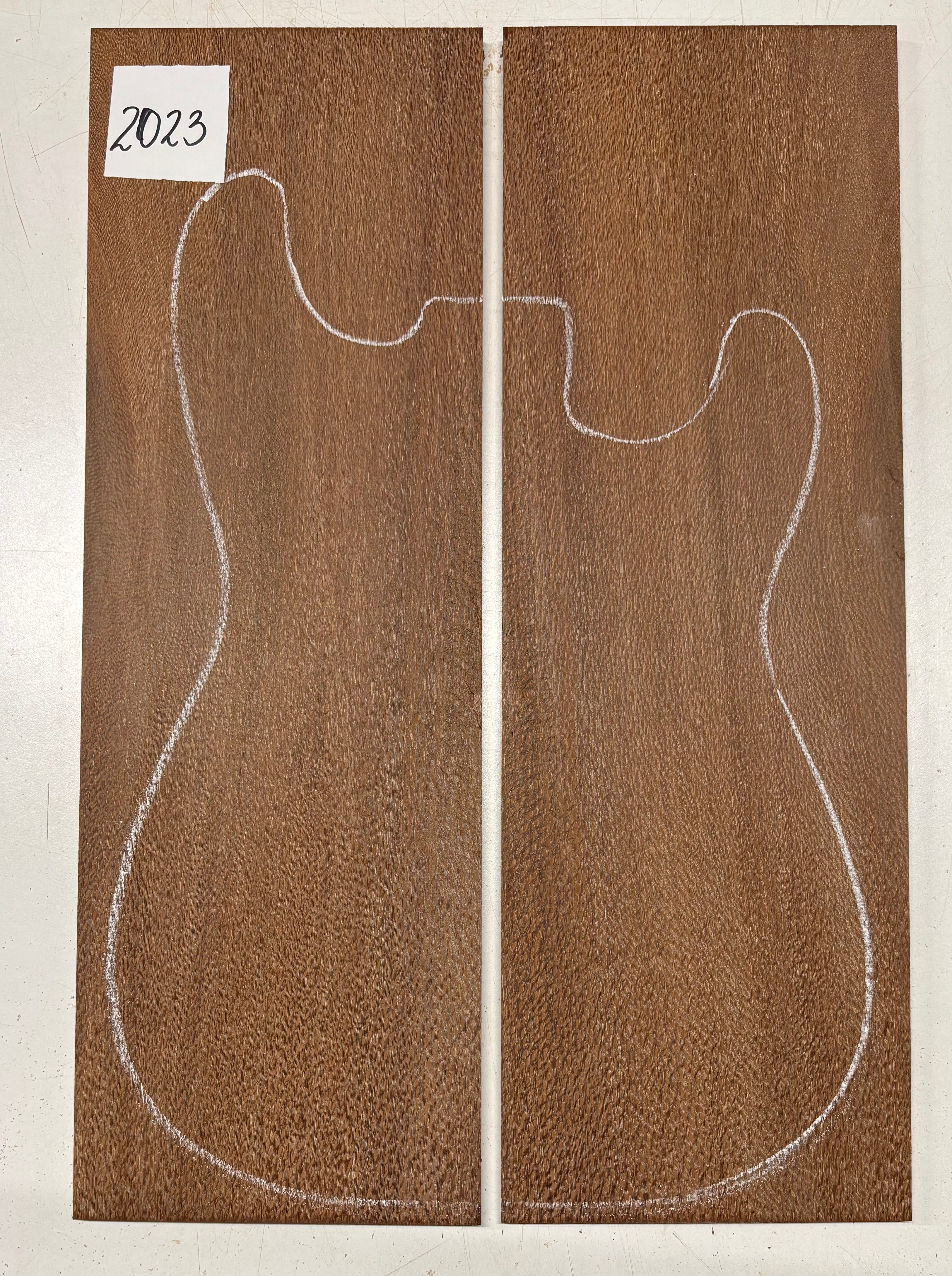 Leopardwood Guitar Drop Top - 21-1/4" x 7-1/8" x 3/8" #2023 Exotic Wood Zone 