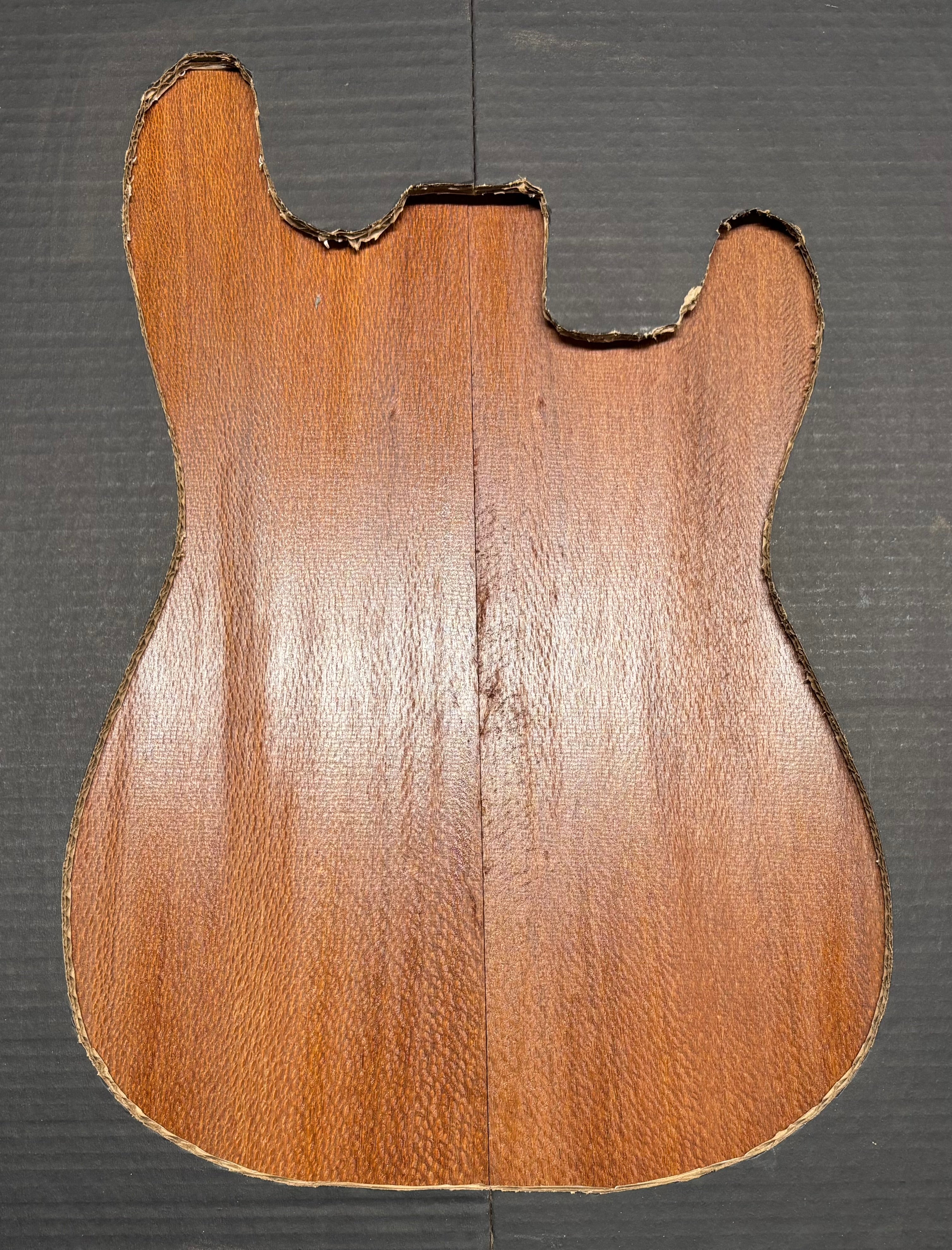 Leopardwood Guitar Drop Top - 21-1/4" x 7-1/8" x 3/8" #2023 Exotic Wood Zone 