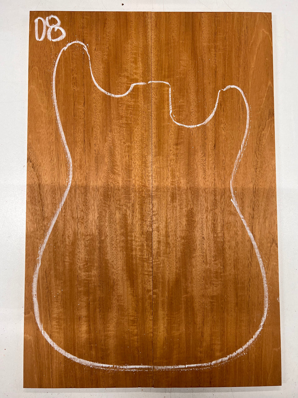 Beautiful Flame Honduran Mahogany Guitar Drop Tops 21" x 7" x 1/4" #08 - Exotic Wood Zone - Buy online Across USA 