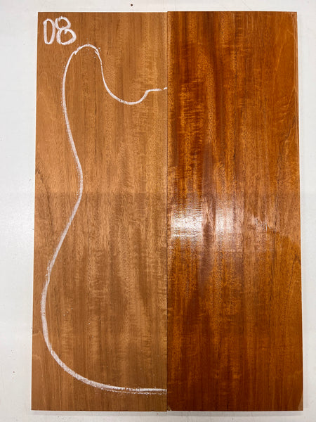 Beautiful Flame Honduran Mahogany Guitar Drop Tops 21" x 7" x 1/4" #08 - Exotic Wood Zone - Buy online Across USA 