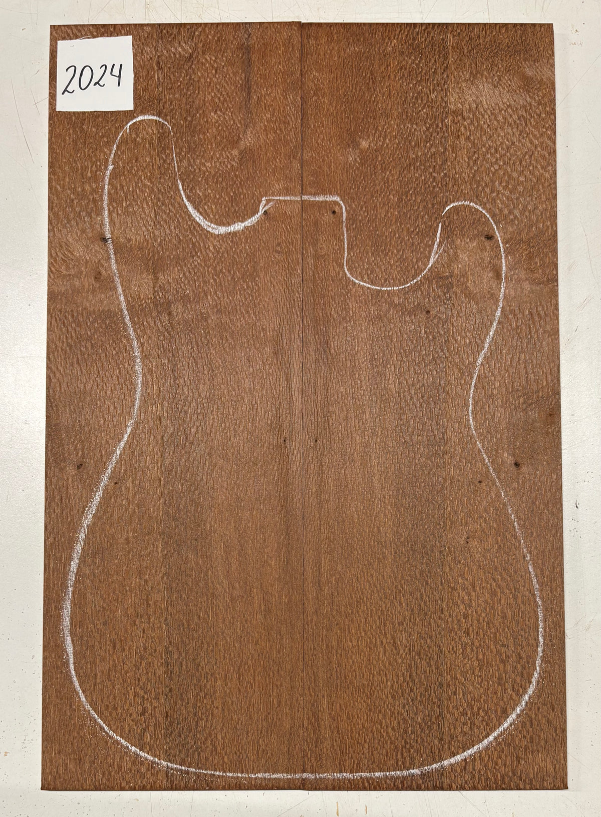 Leopardwood Guitar Drop Top - 21-1/4" x 7-1/8" x 3/8" #2024 Exotic Wood Zone 