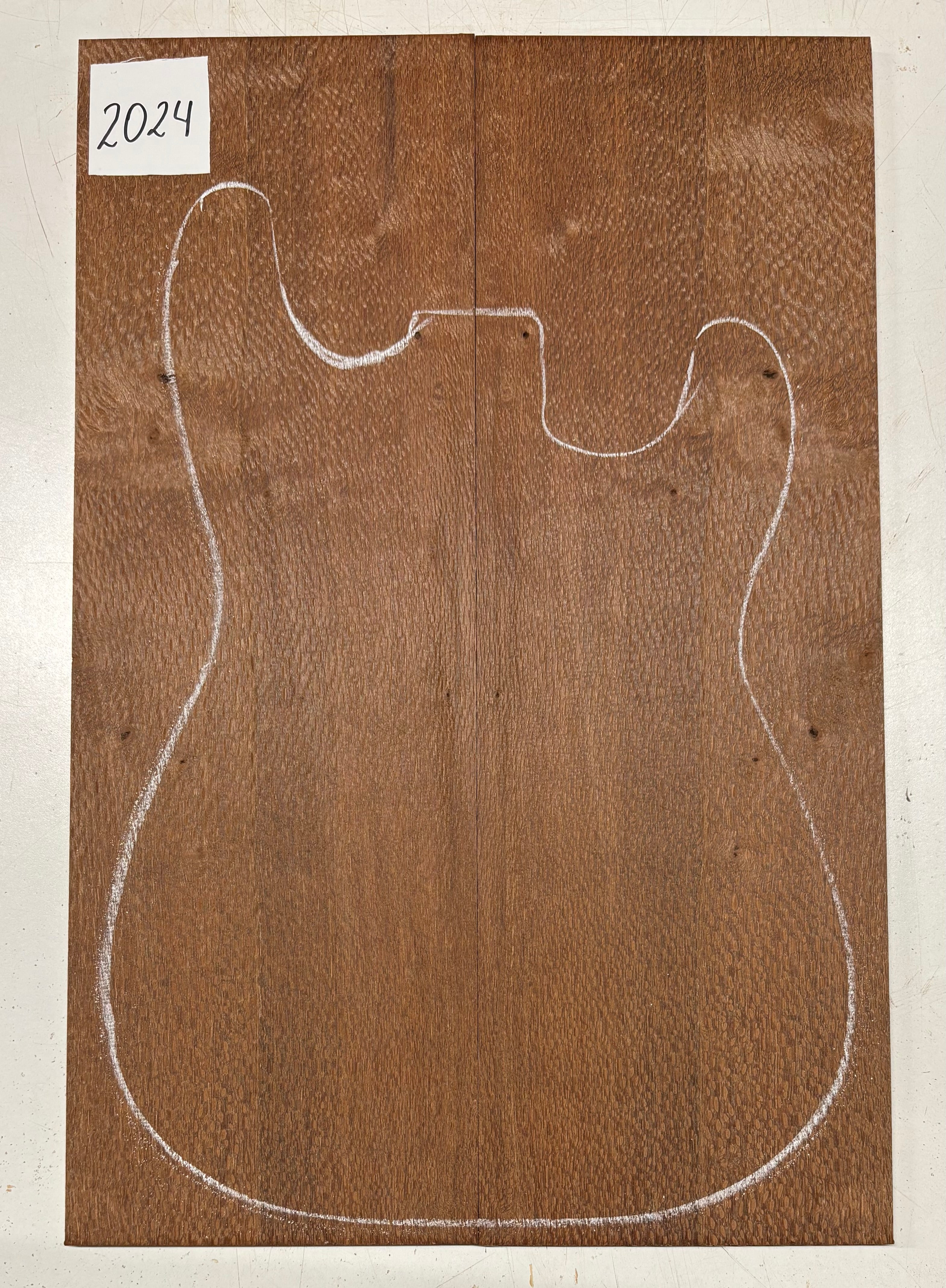 Leopardwood Guitar Drop Top - 21-1/4" x 7-1/8" x 3/8" #2024 Exotic Wood Zone 