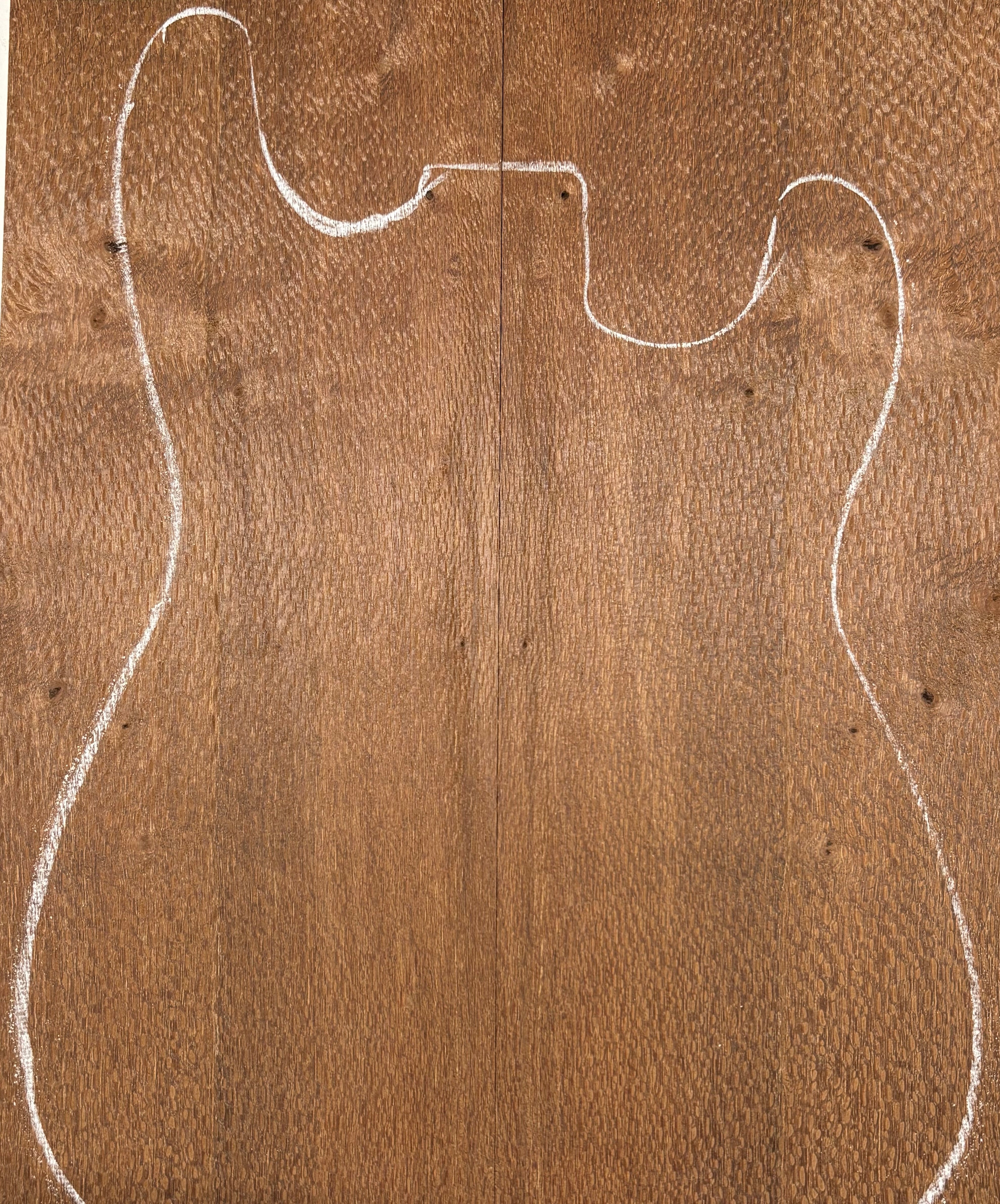 Leopardwood Guitar Drop Top - 21-1/4" x 7-1/8" x 3/8" #2024 Exotic Wood Zone 