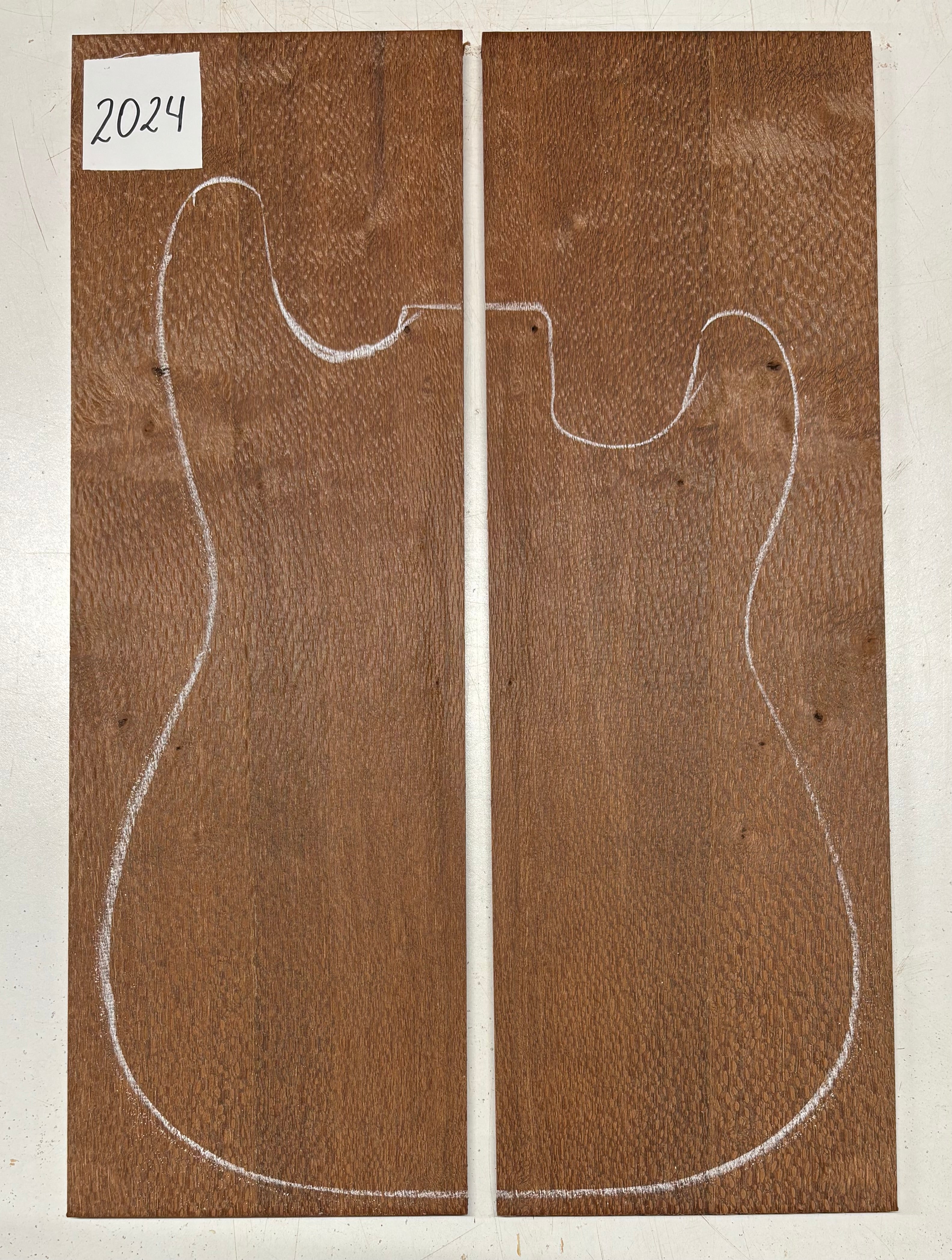 Leopardwood Guitar Drop Top - 21-1/4" x 7-1/8" x 3/8" #2024 Exotic Wood Zone 