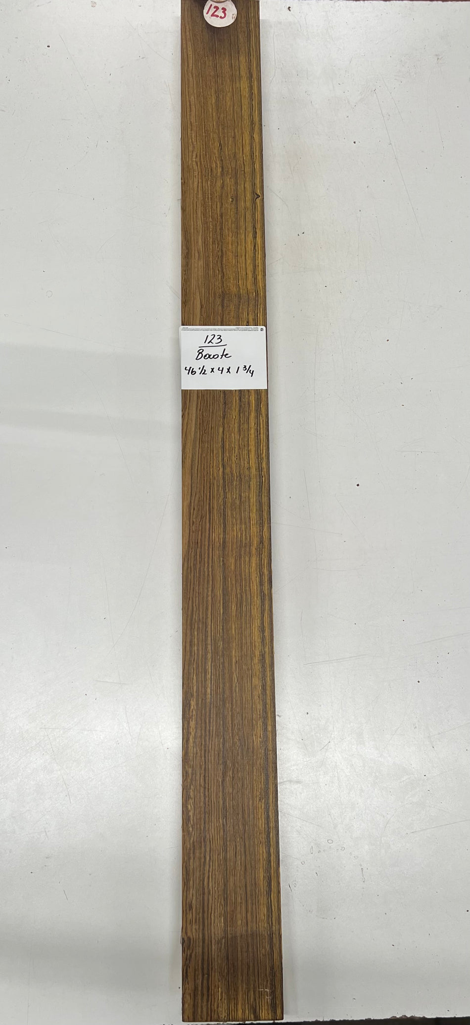 Bocote Lumber 46-1/2" x 4" x 1-3/4" #123