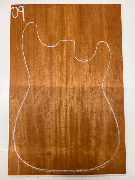 Beautiful Flame Honduran Mahogany Guitar Drop Tops 21" x 7" x 1/4" #09 - Exotic Wood Zone - Buy online Across USA 