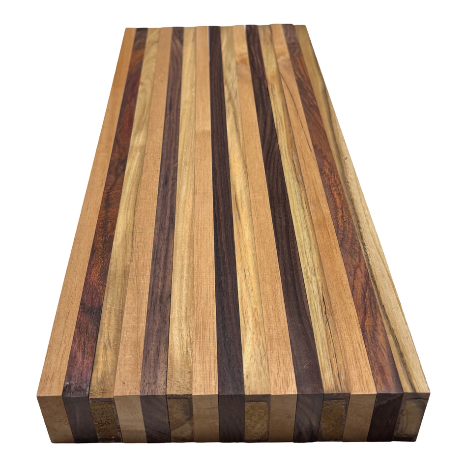 Tablero de madera con forma de corazón rojo - 3/4" x 4" (2 piezas)