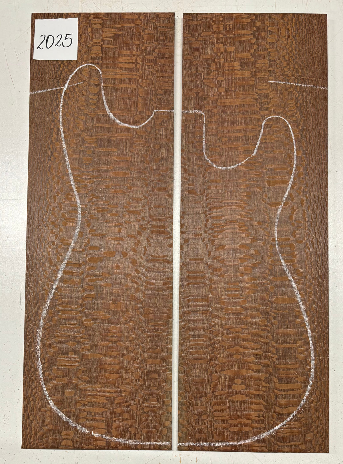 Leopardwood Guitar Drop Top - 21-1/4" x 7-1/8" x 3/8" #2025 Exotic Wood Zone 