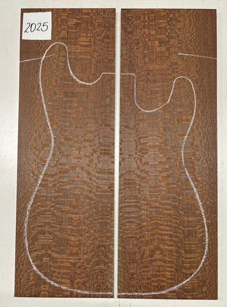 Leopardwood Guitar Drop Top - 21-1/4" x 7-1/8" x 3/8" #2025 Exotic Wood Zone 