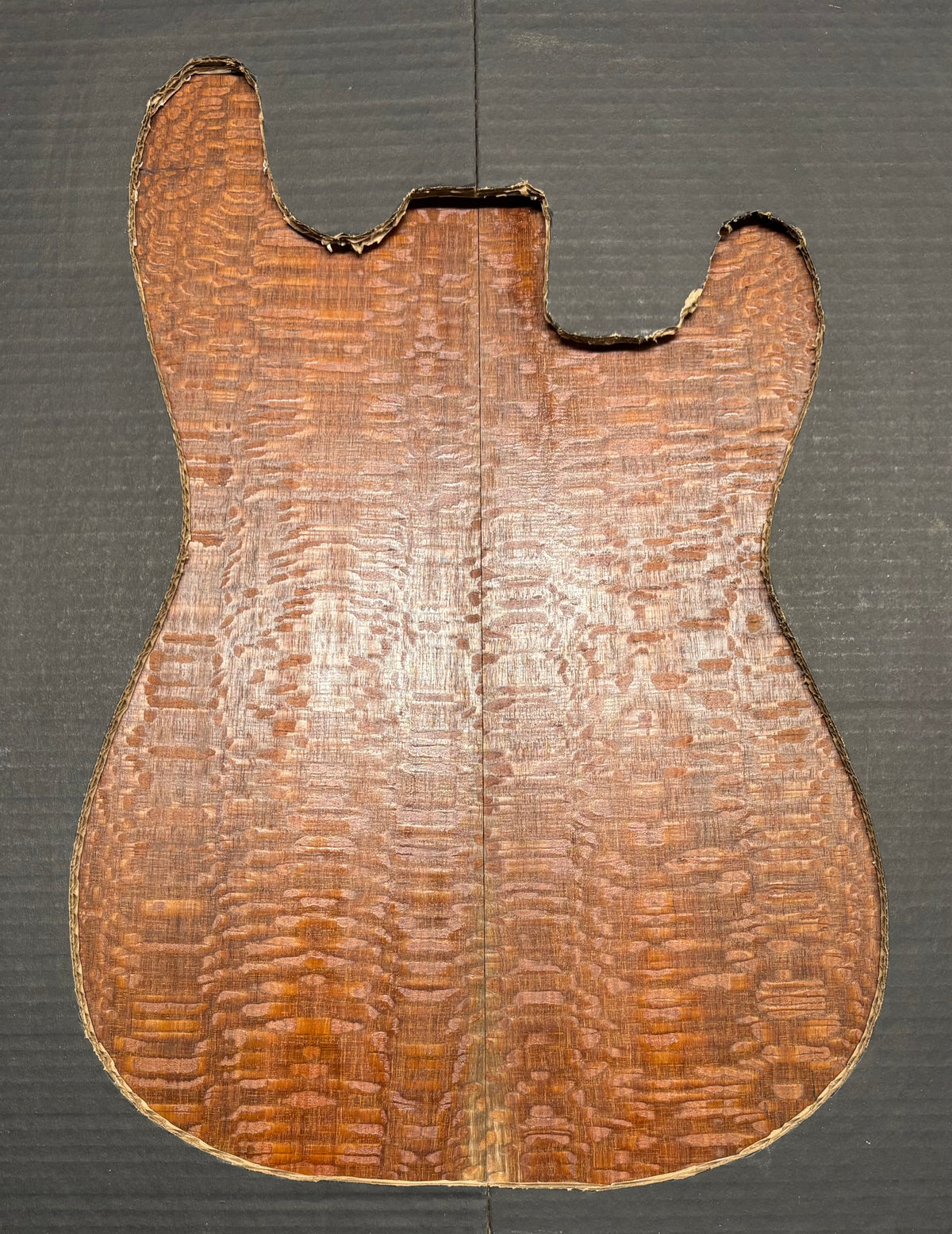 Leopardwood Guitar Drop Top - 21-1/4" x 7-1/8" x 3/8" #2025 Exotic Wood Zone 