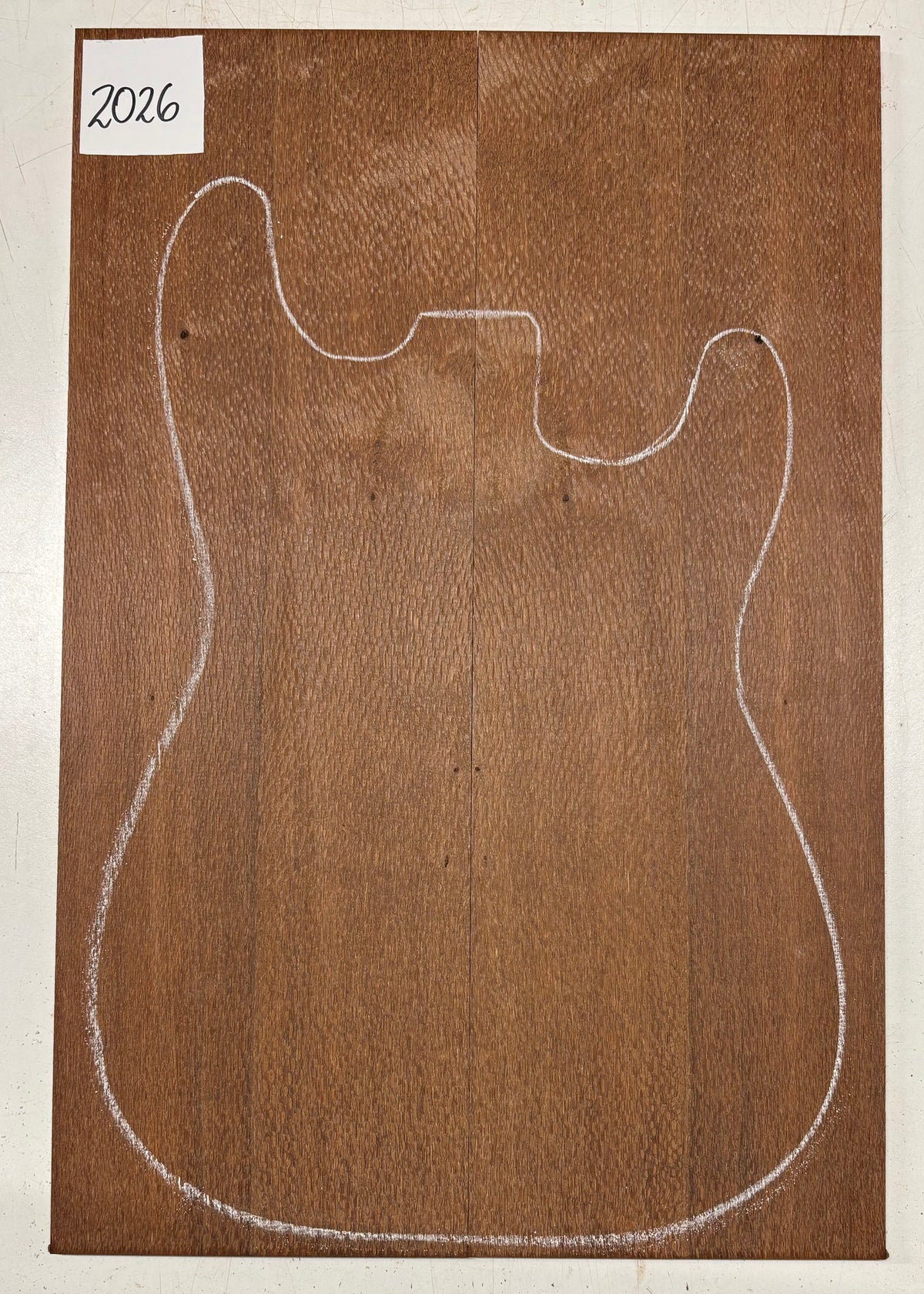 Leopardwood Guitar Drop Top - 21-1/4" x 7-1/8" x 3/8" #2026 Exotic Wood Zone 