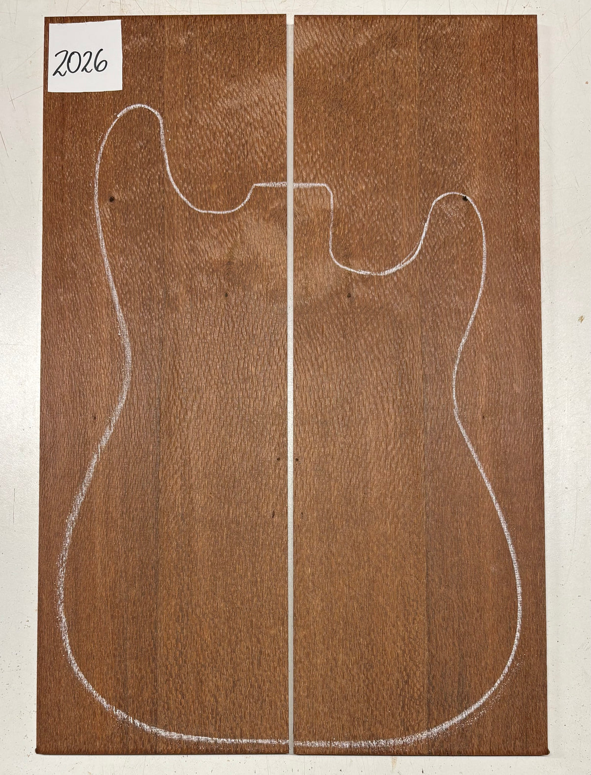 Leopardwood Guitar Drop Top - 21-1/4" x 7-1/8" x 3/8" #2026 Exotic Wood Zone 