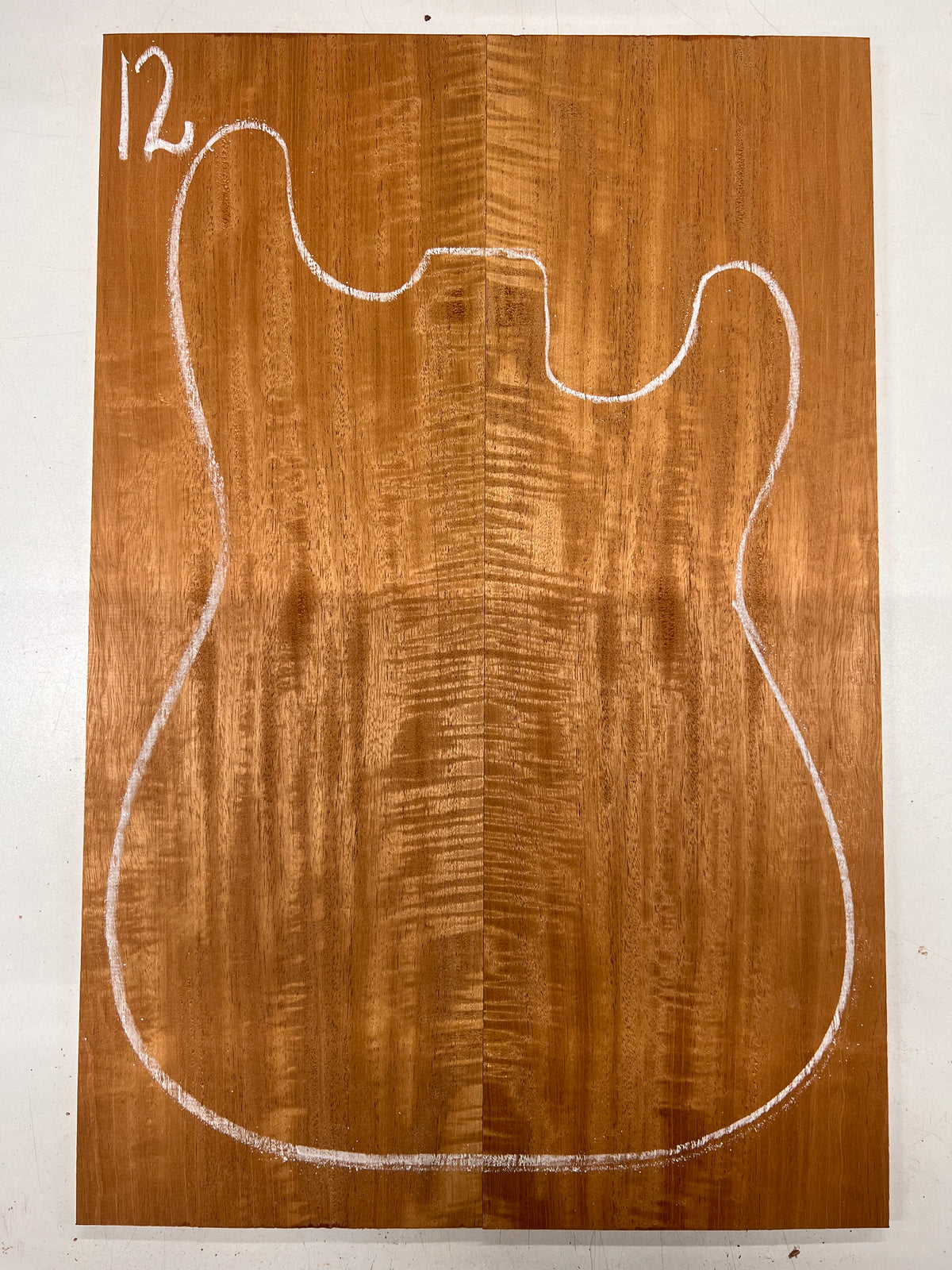 Beautiful Flame Honduran Mahogany Guitar Drop Tops 21" x 7" x 1/4" #12 - Exotic Wood Zone - Buy online Across USA 